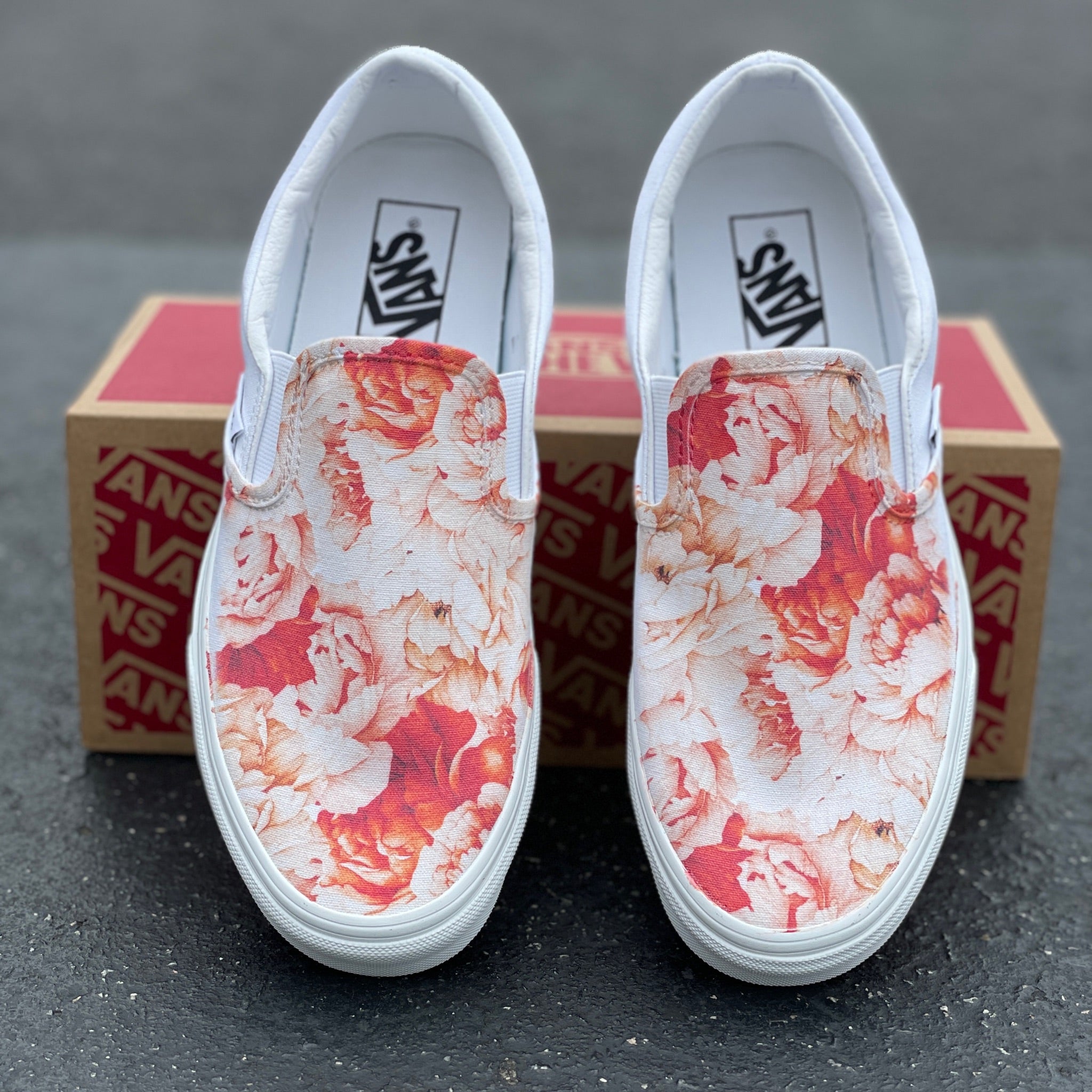 Takashi Murakami Rainbow Flower Sneakers - Custom Slip Ons