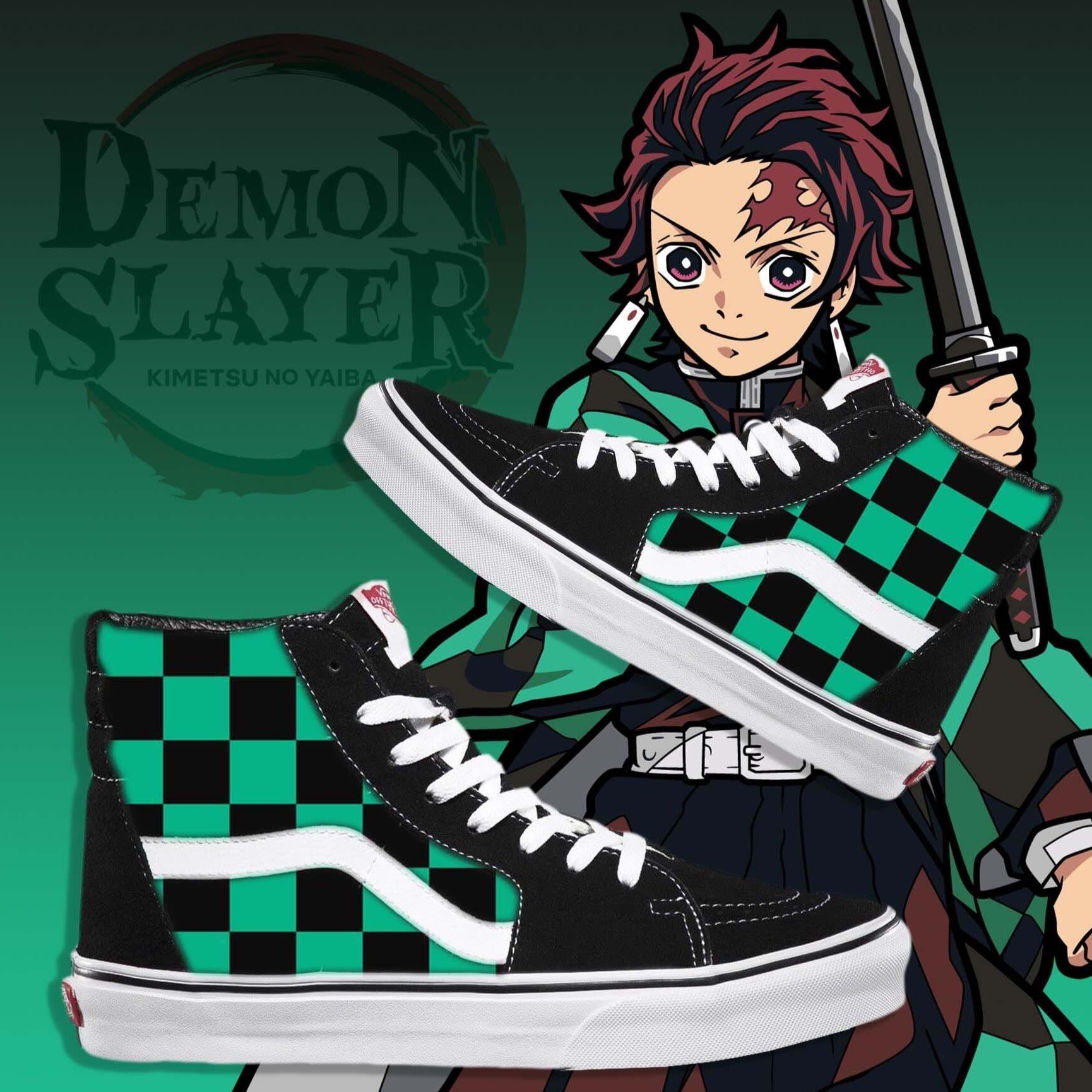 farve Bølle Conform Demon Slayer Tanjiro Kamado Custom Shoes - Custom Vans Shoes – BlvdCustom