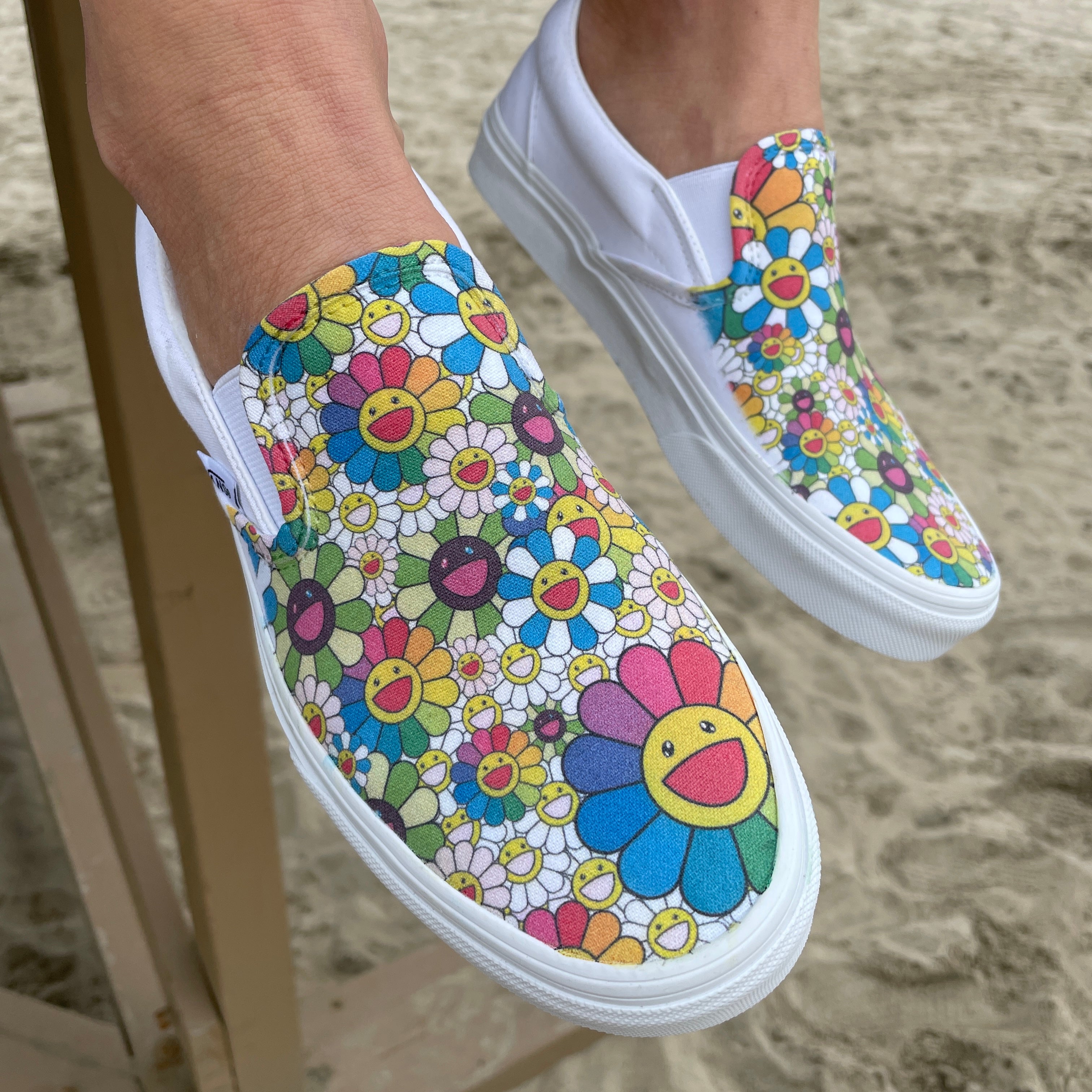 Takashi Murakami Flower Stickers For Custom Floral Vans or AF1 Custom –  theshoesgirl