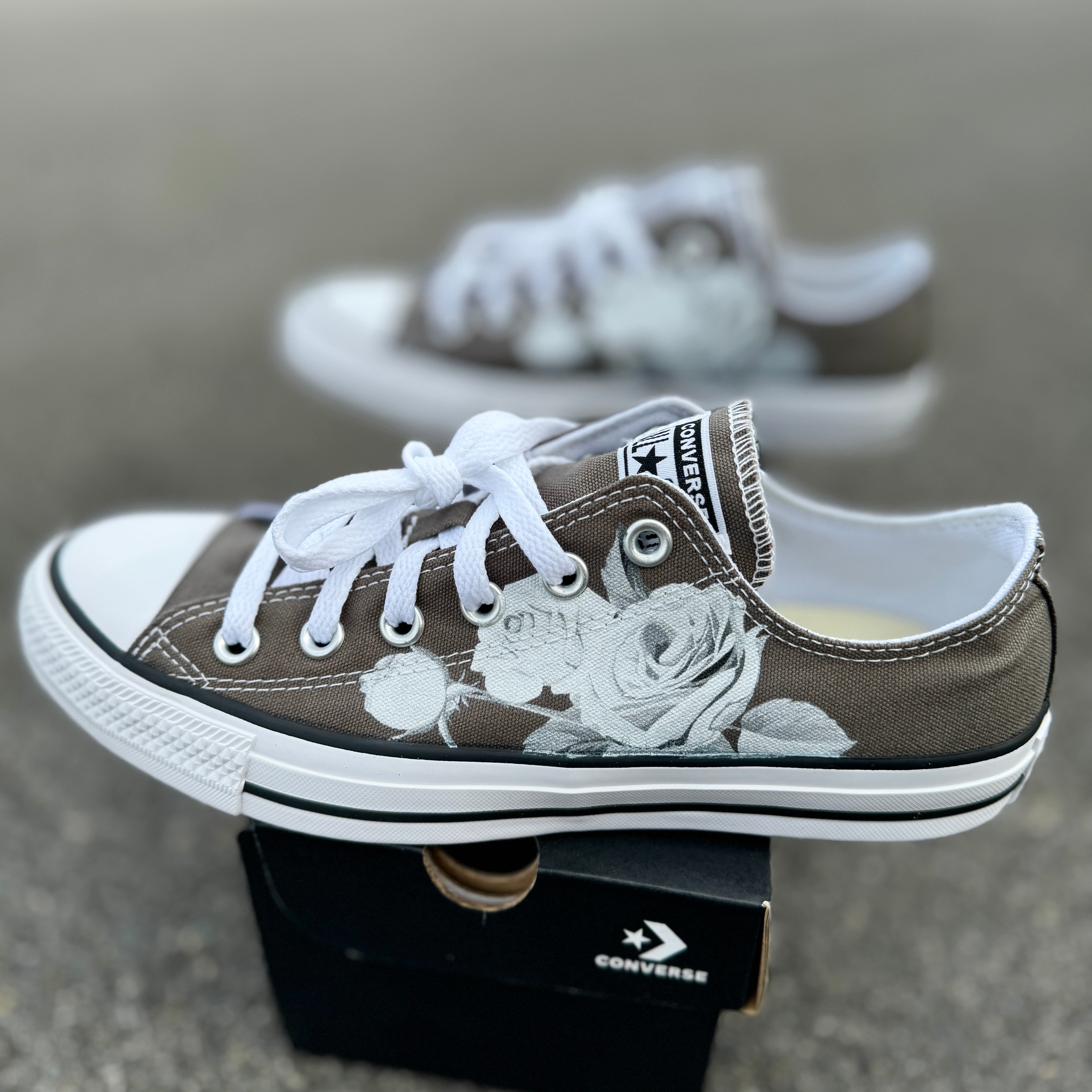 Custom converse low tops on sale