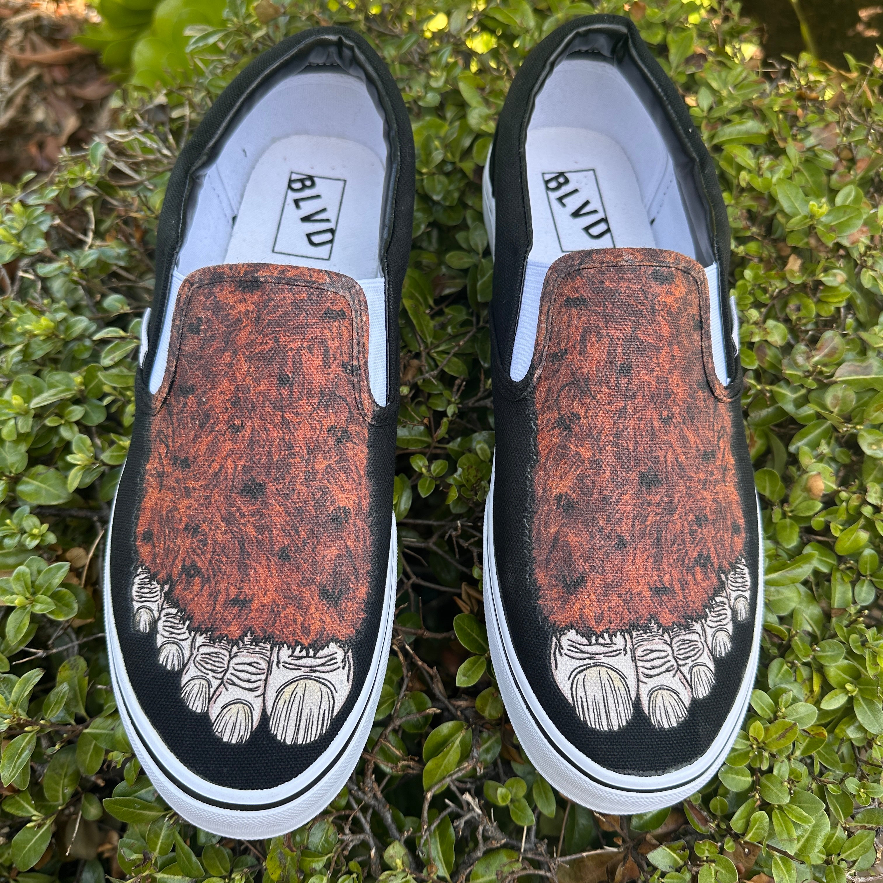 Big Foot Custom BLVD Slip On Shoes - Sasquatch Shoes for Men and Women
