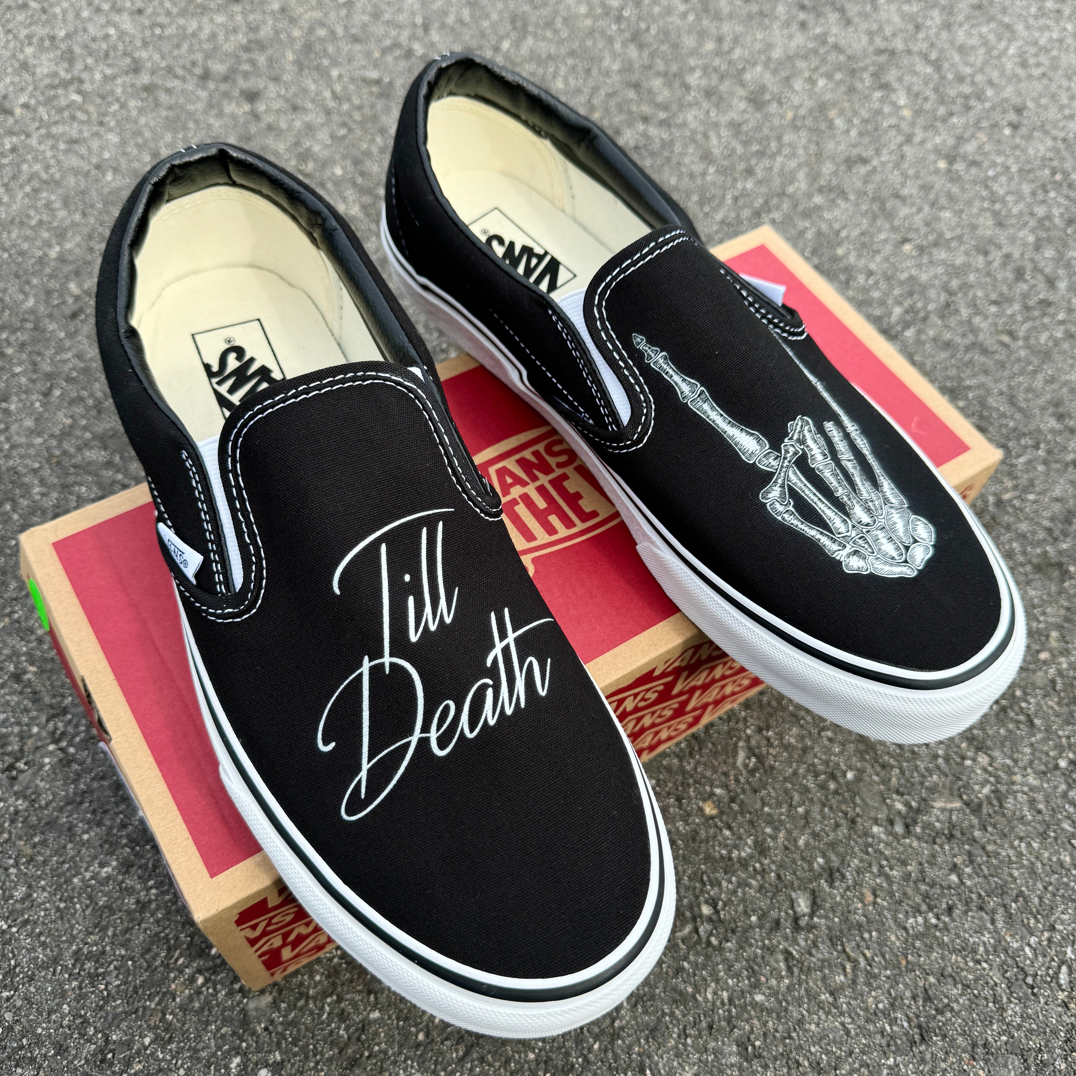 Vans slip on on sale personnalisable