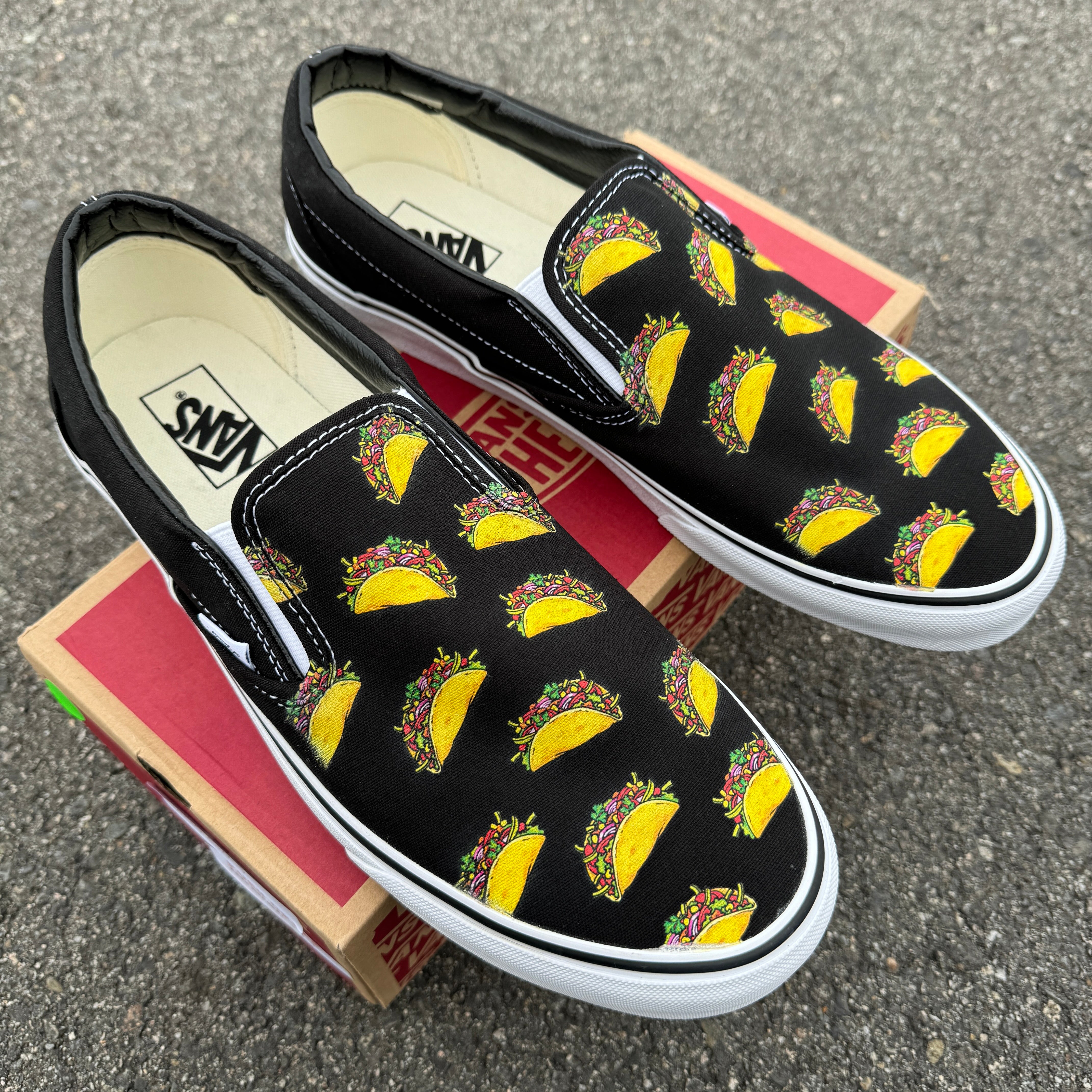 Custom Vans Shoes BlvdCustom tagged custom shoes