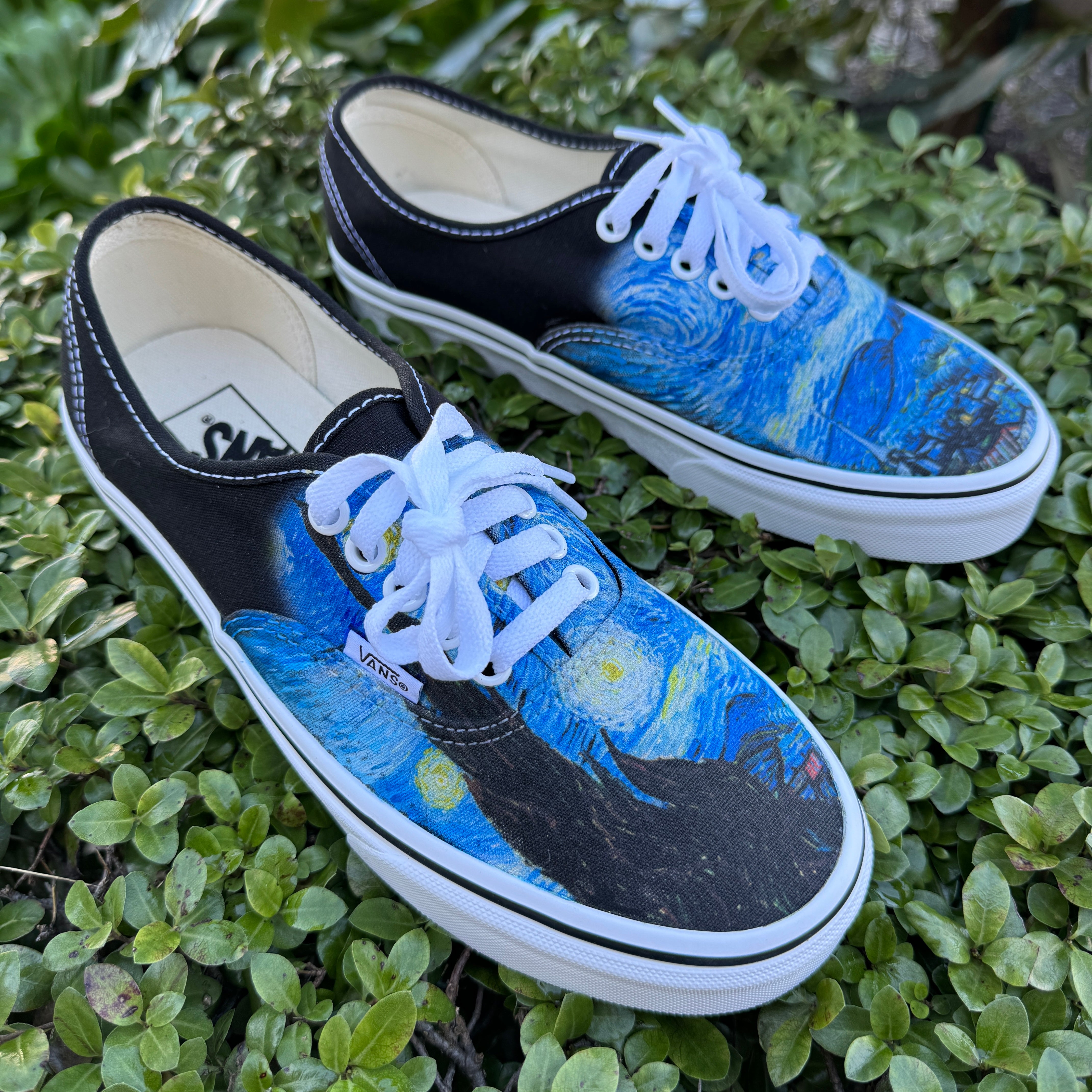 Starry night cheap custom vans