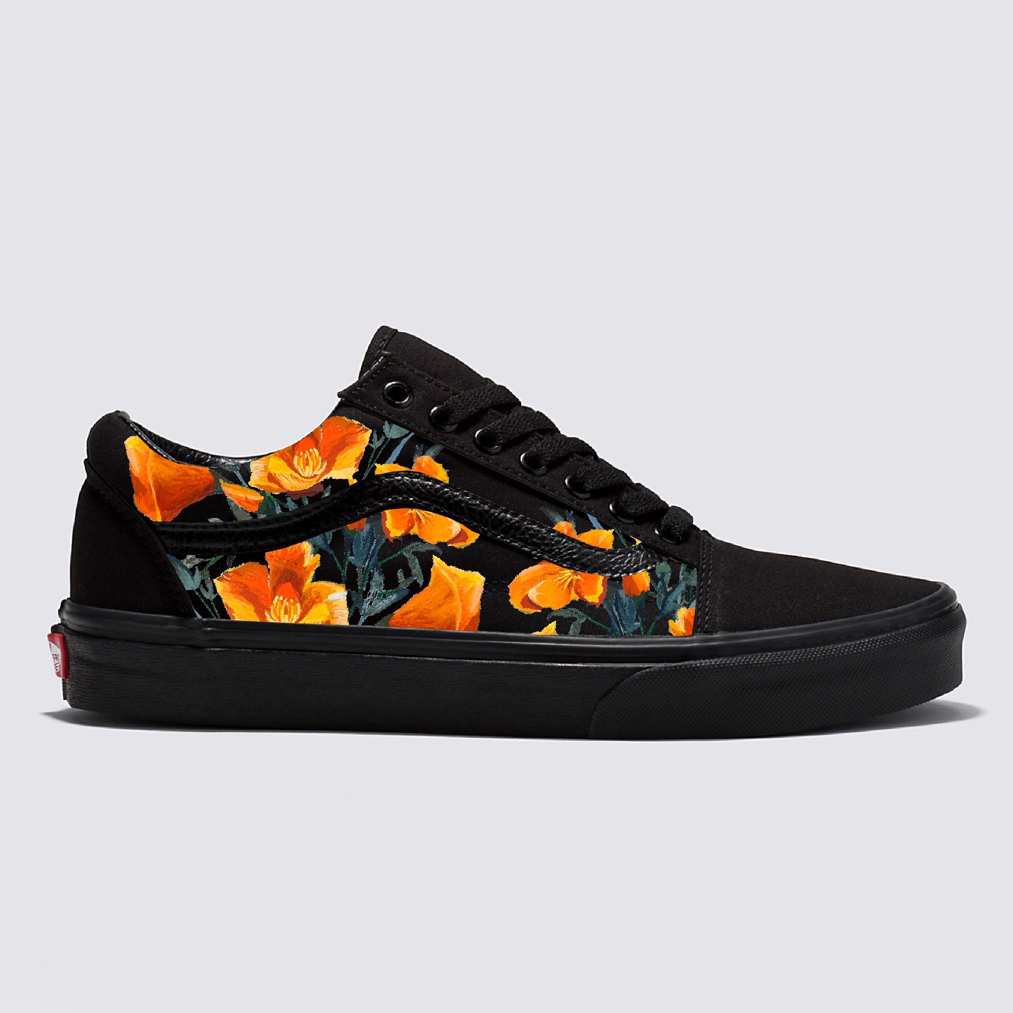 New Vans Old Skool Poppy Floral White Sneakers hotsell