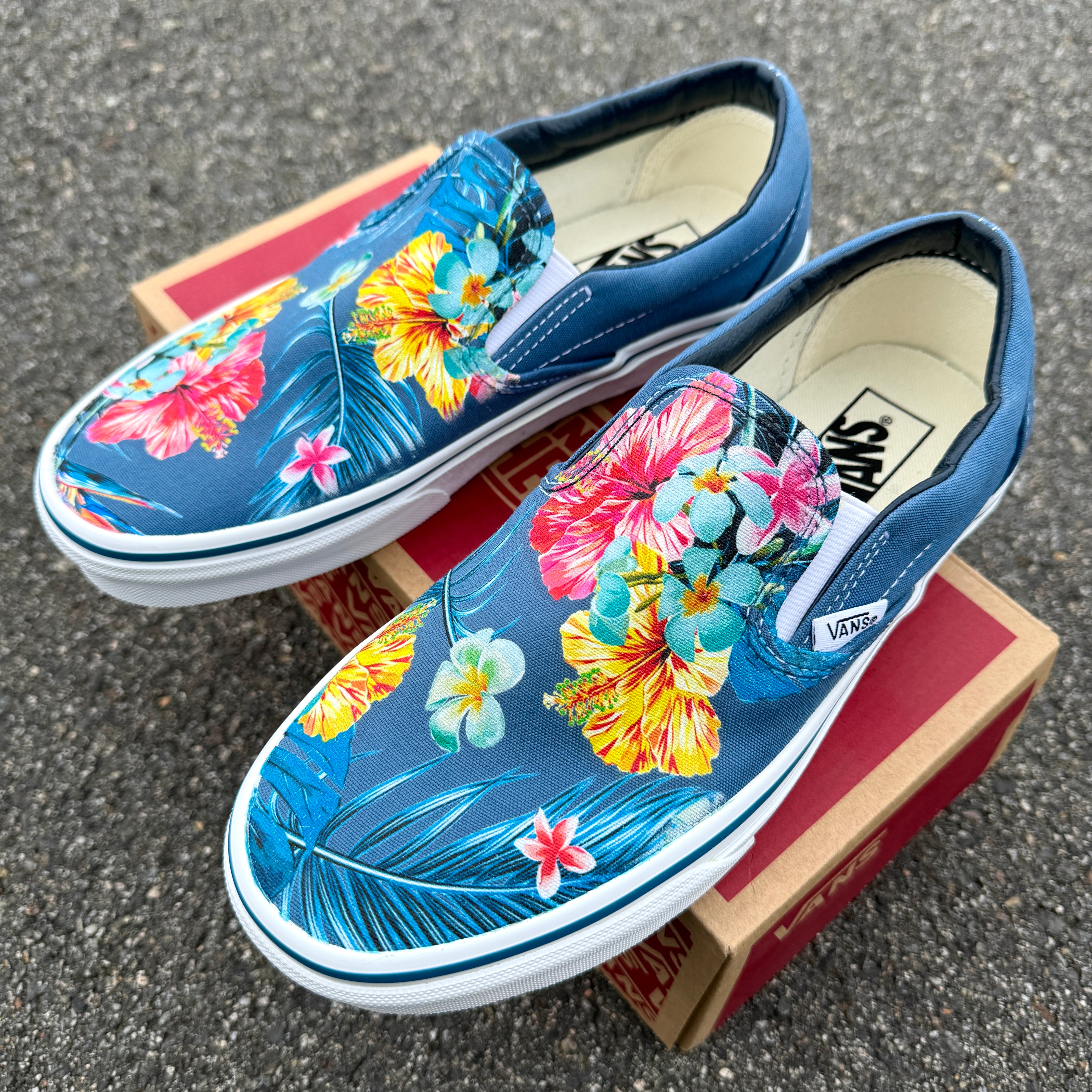 Floral slip ons best sale