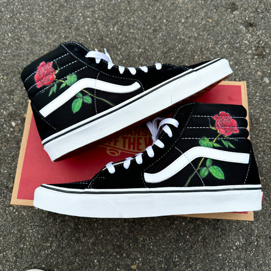 custom high top vans shoes