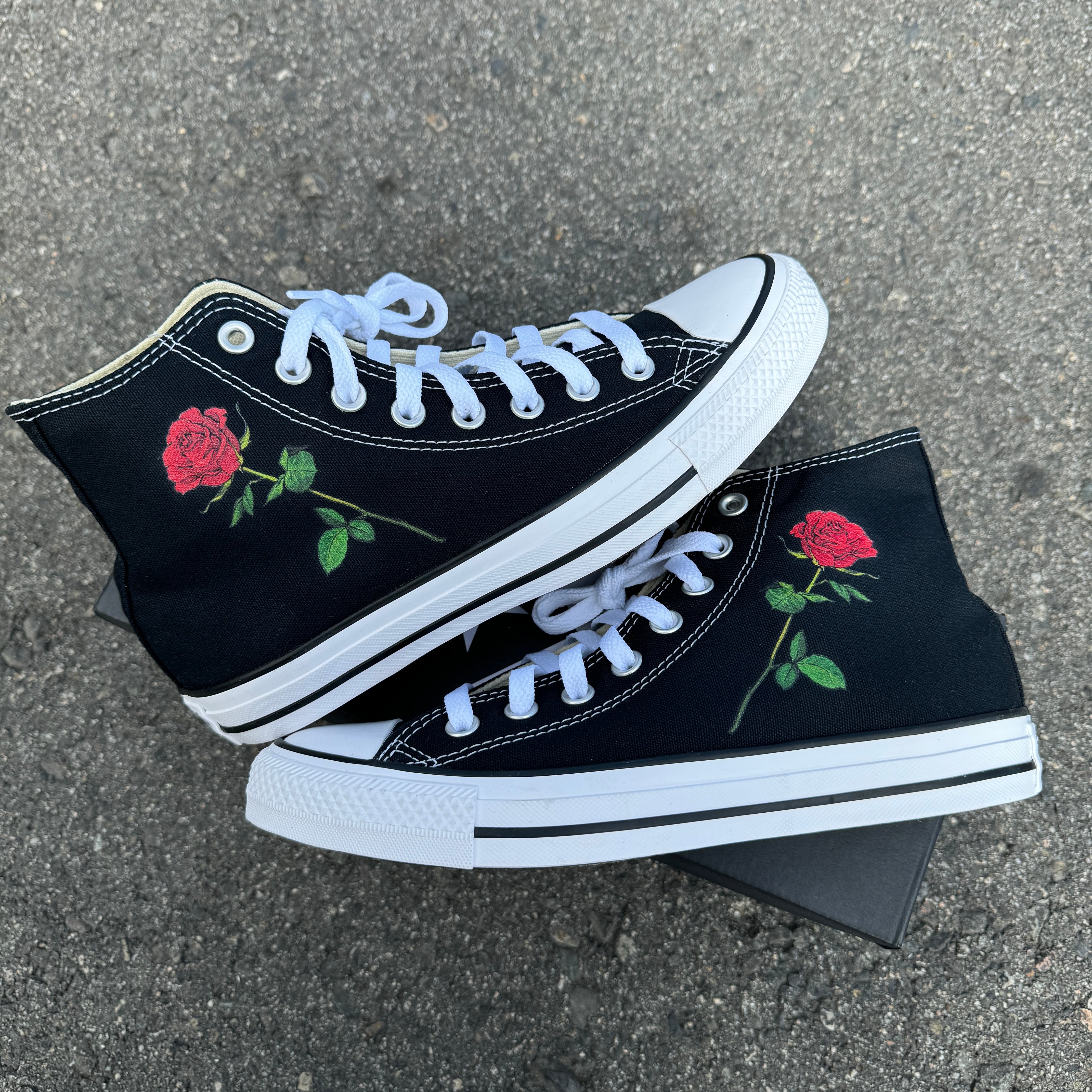 Fashion rose converse shoes