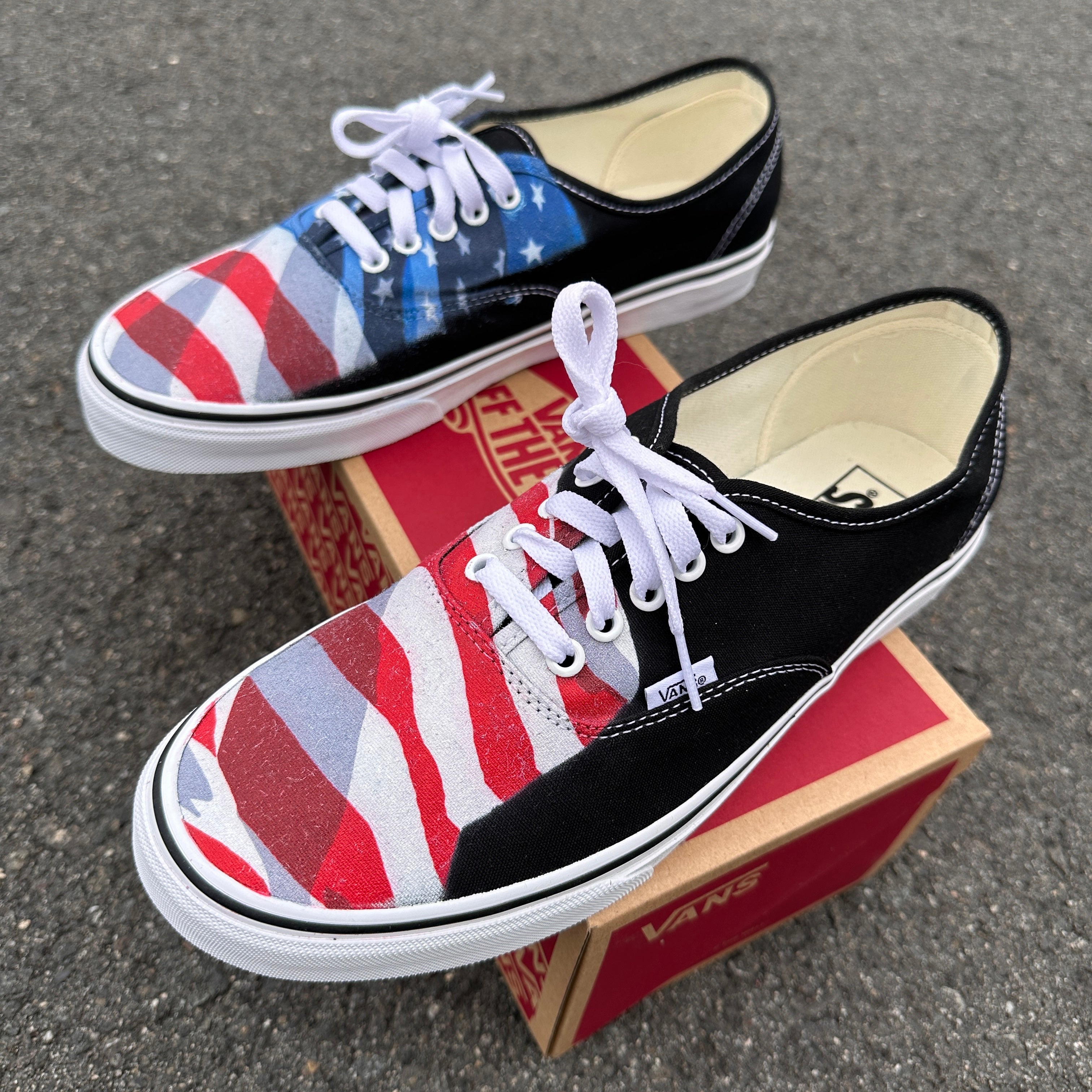 Vans drapeau outlet américain