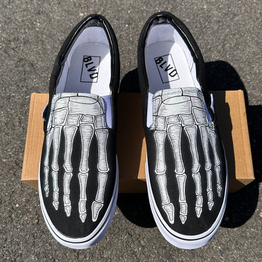 Bloody Custom Slip On Vans Shoes – BlvdCustom