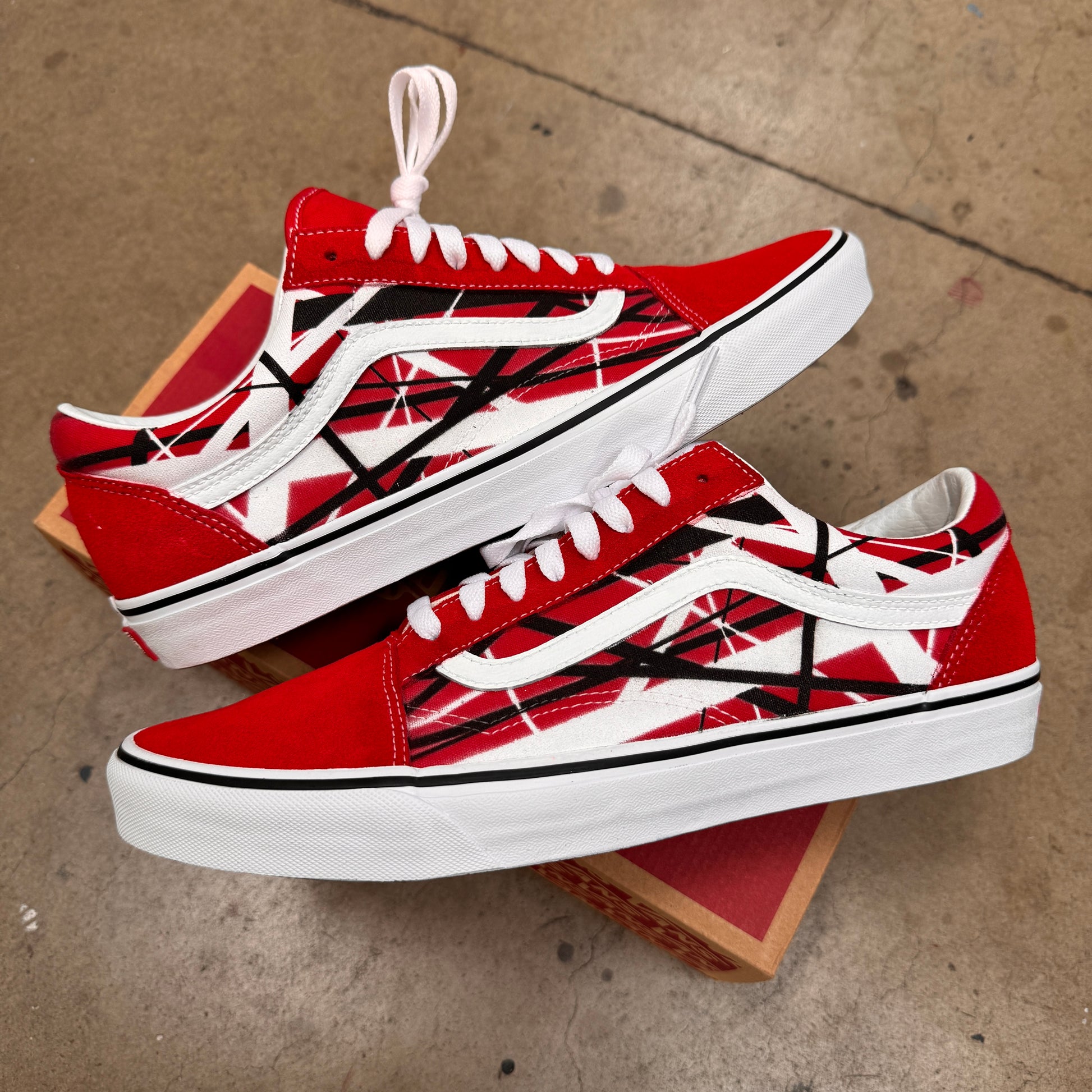 Van Halen Fender Frankenstrat guitar custom Vans shoes