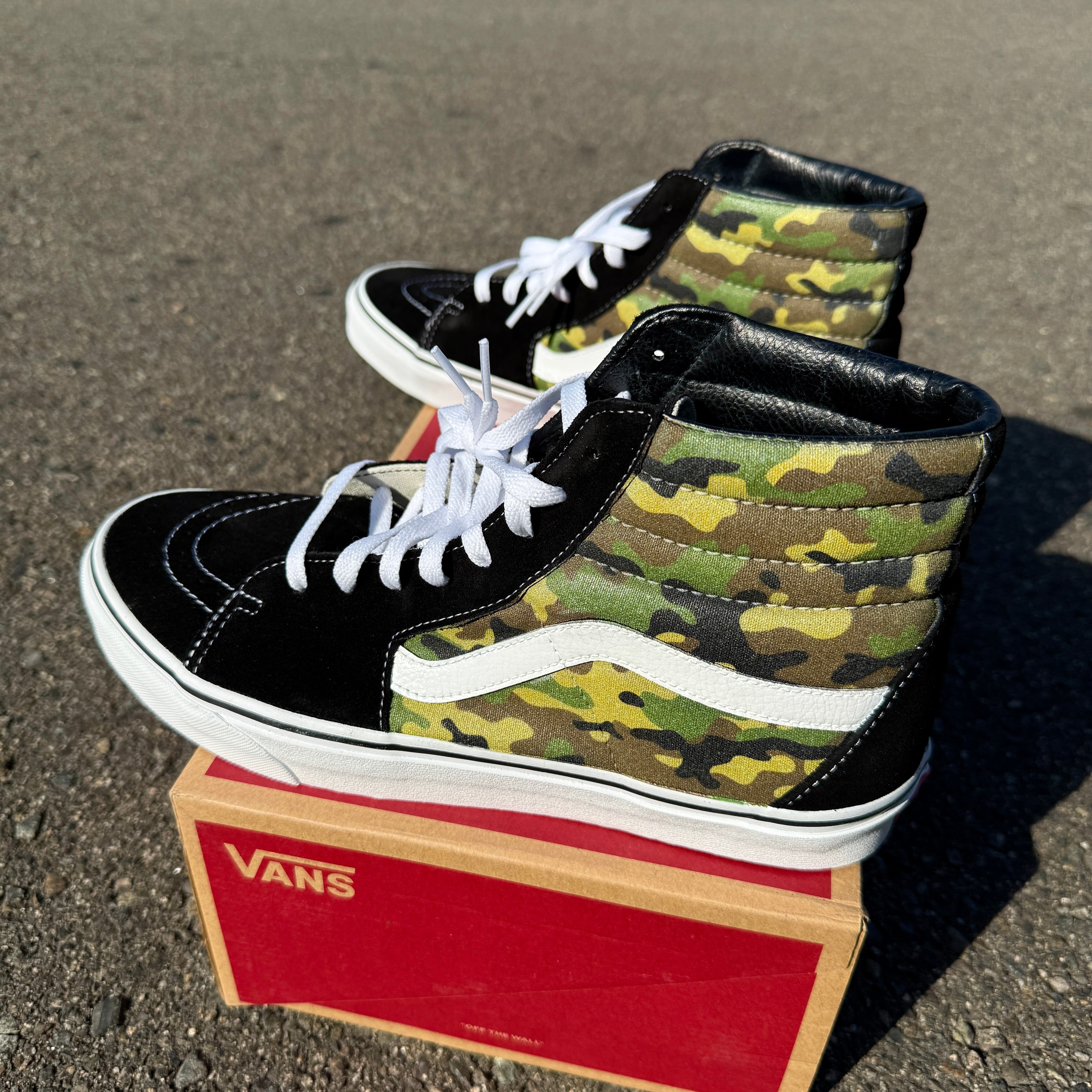 Army green high top vans online