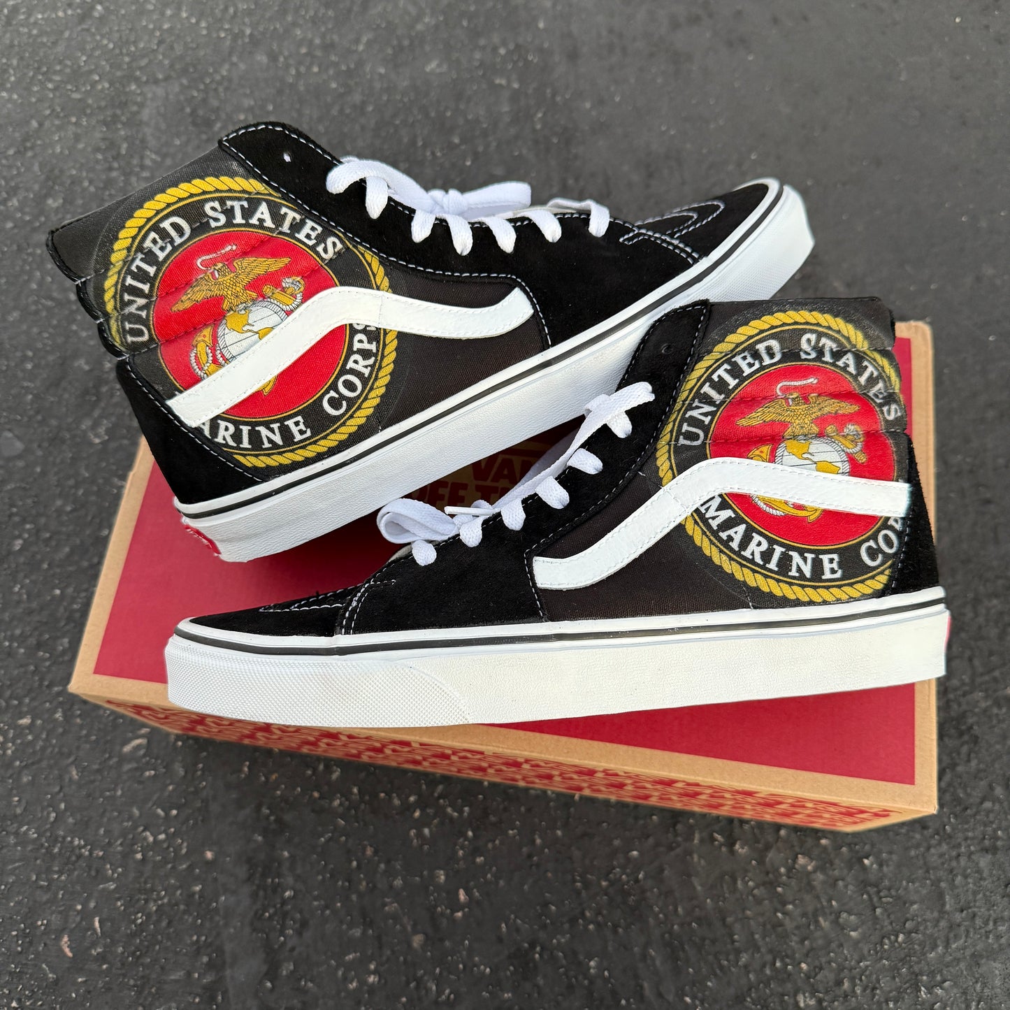 usmc marine vans sk8-hi shoes