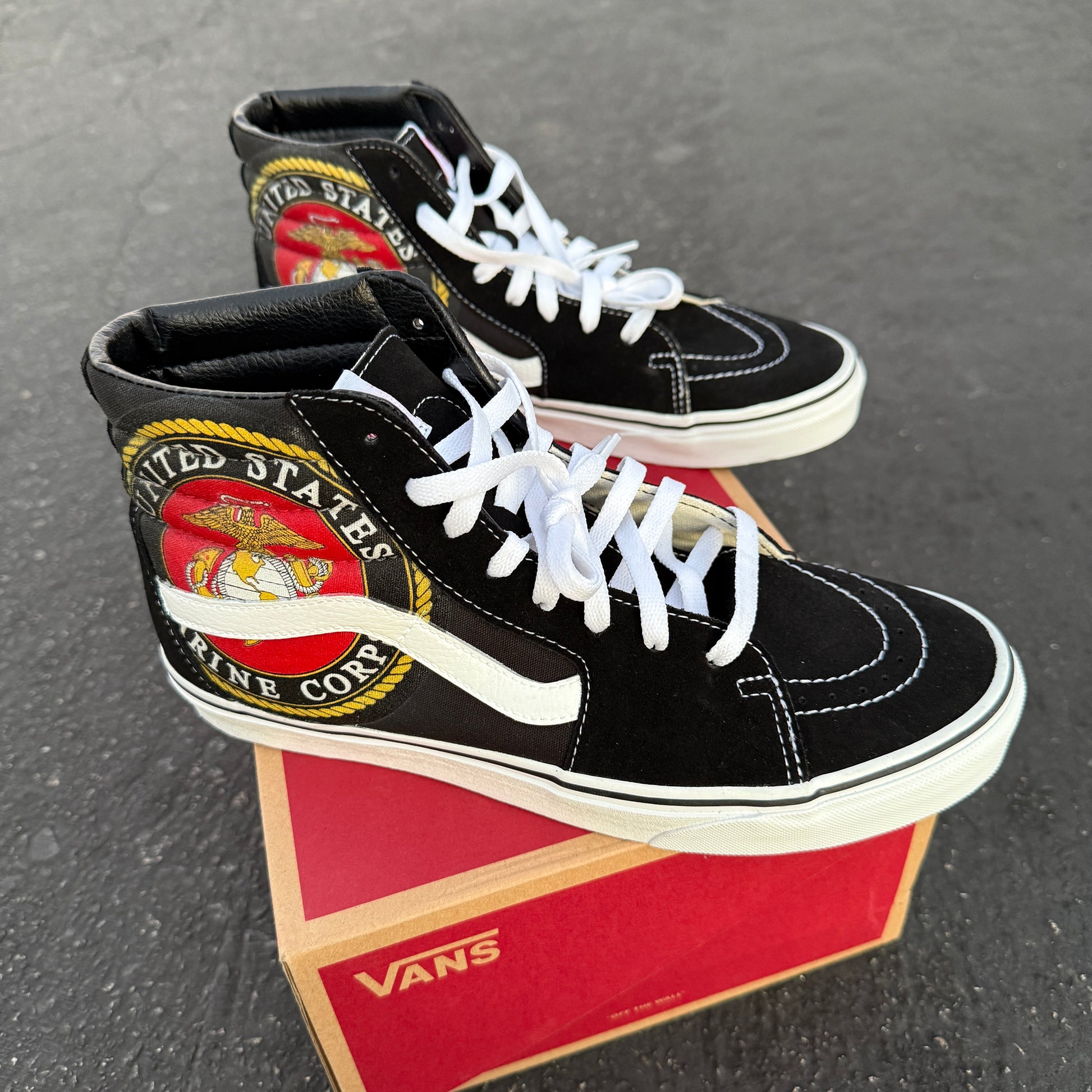 usmc marine vans sk8-hi shoes