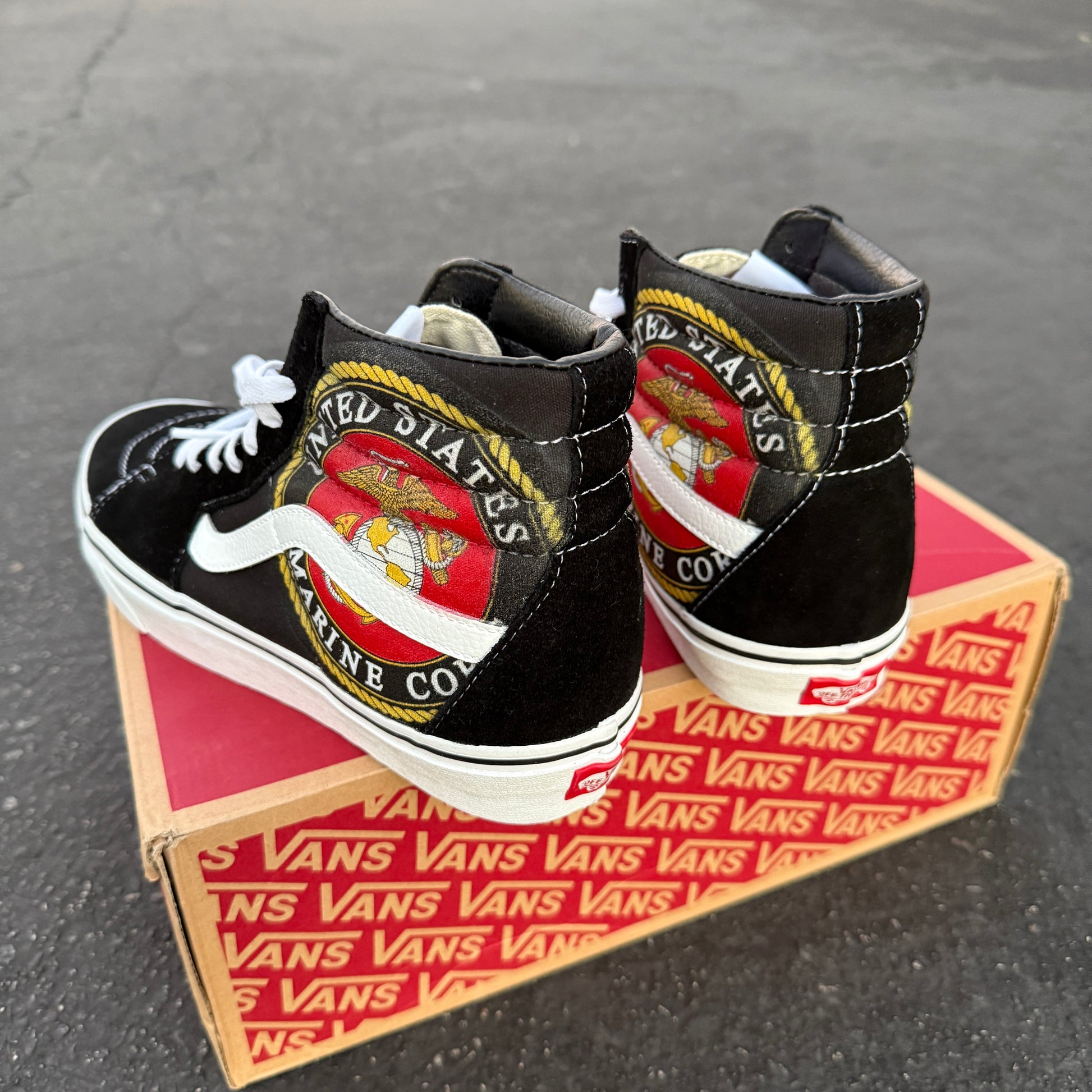 usmc marine vans sk8-hi shoes