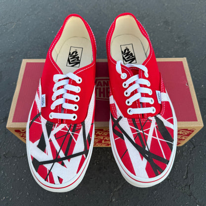 Van Halen Frankenstrat Red Vans Authentic Shoes Unisex for Men and Women