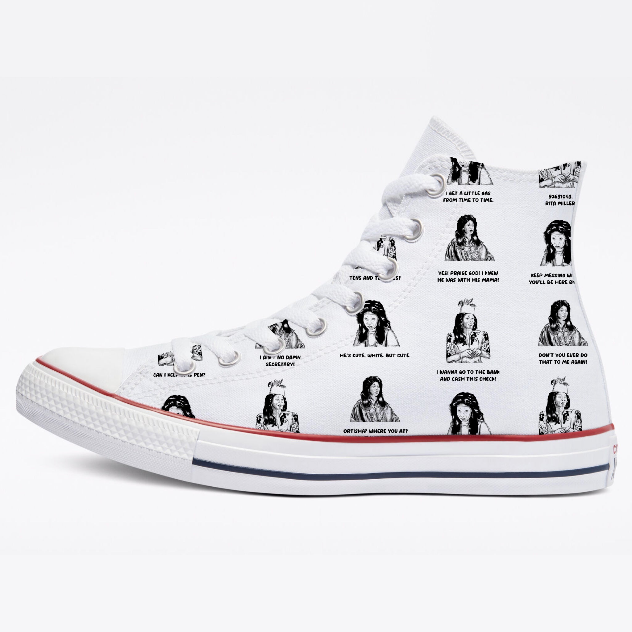 White high s converse fashion