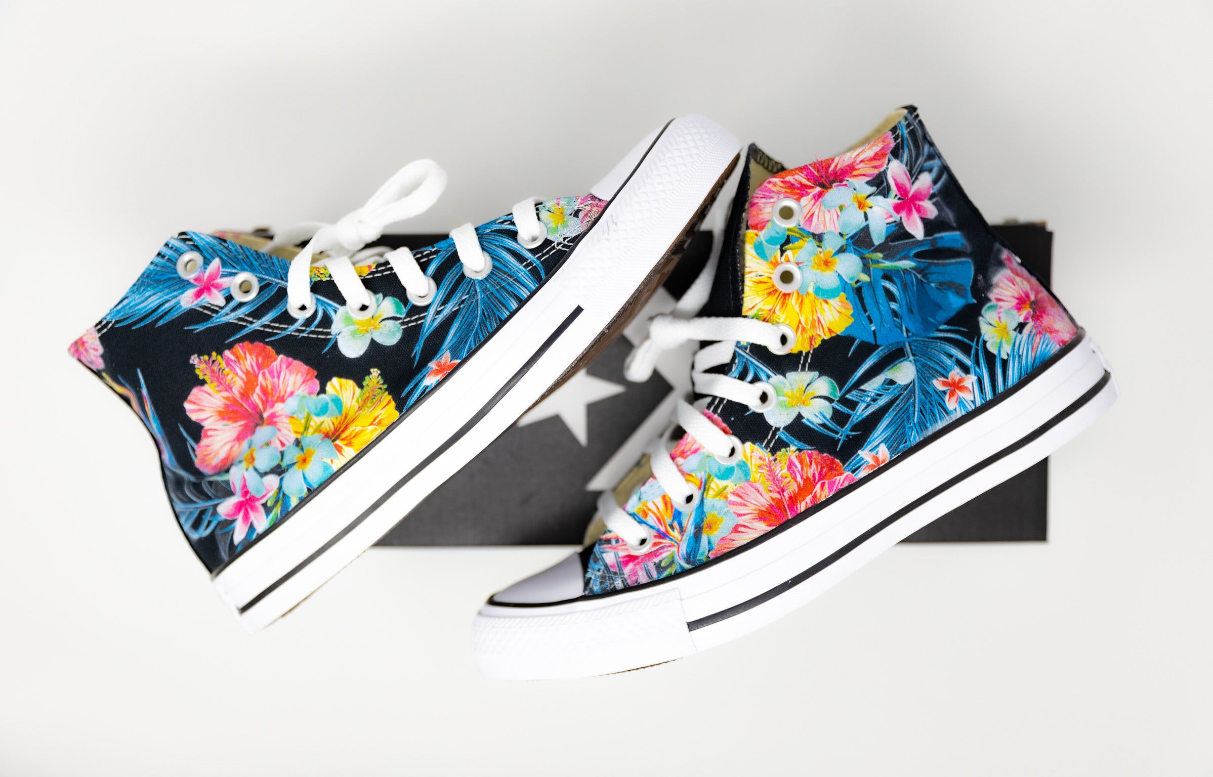 Nike floral high tops hotsell