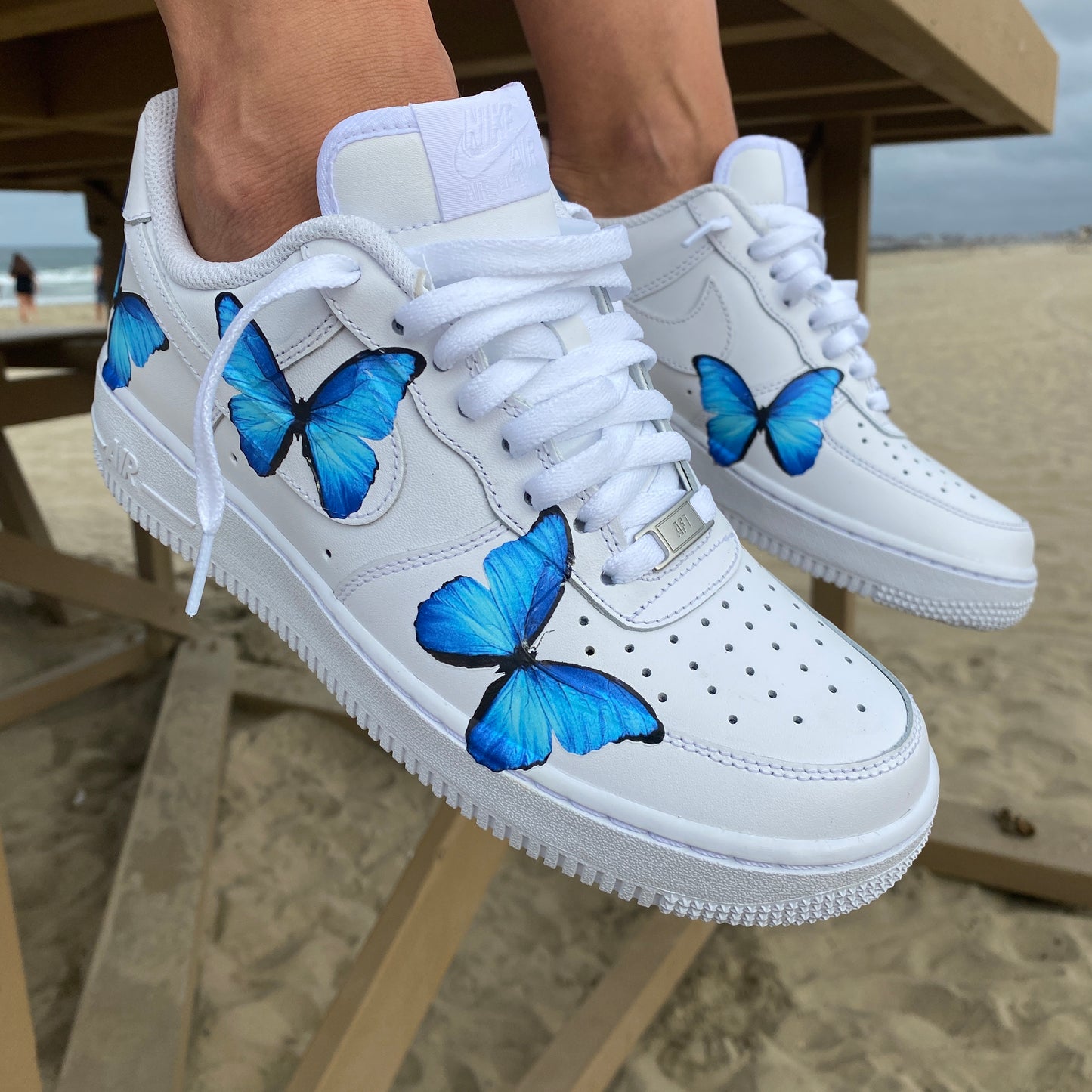 Sneakers  Womens Air Force 1 Butterfly Custom Shoes AF1 Handmade