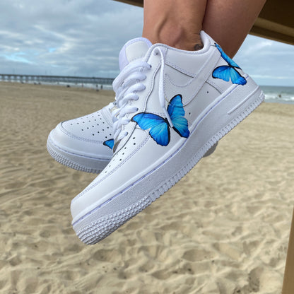 Sneakers  Womens Air Force 1 Butterfly Custom Shoes AF1 Handmade