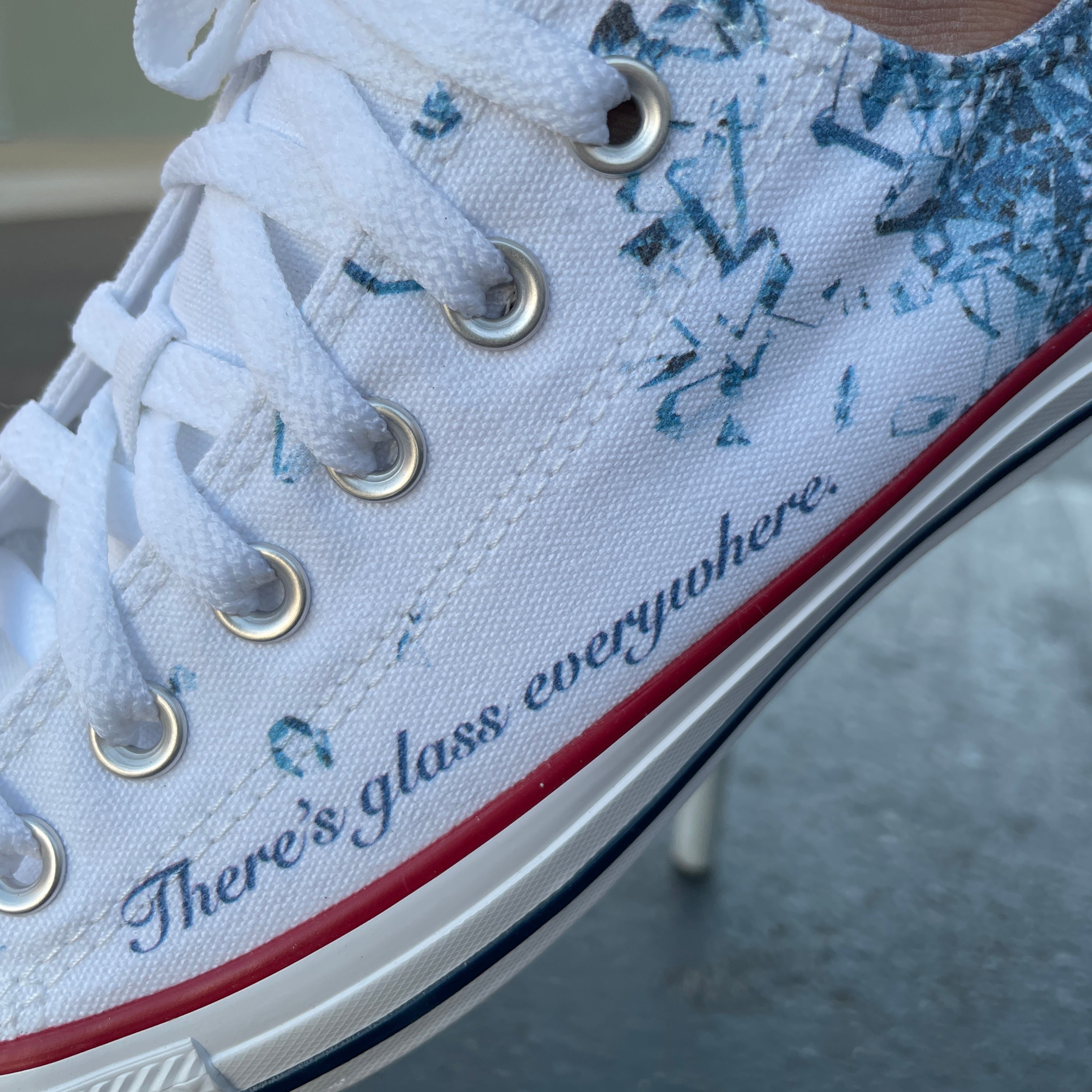 Breaking the Glass Ceiling Sneaker Low Tops Custom Converse Shoes BlvdCustom