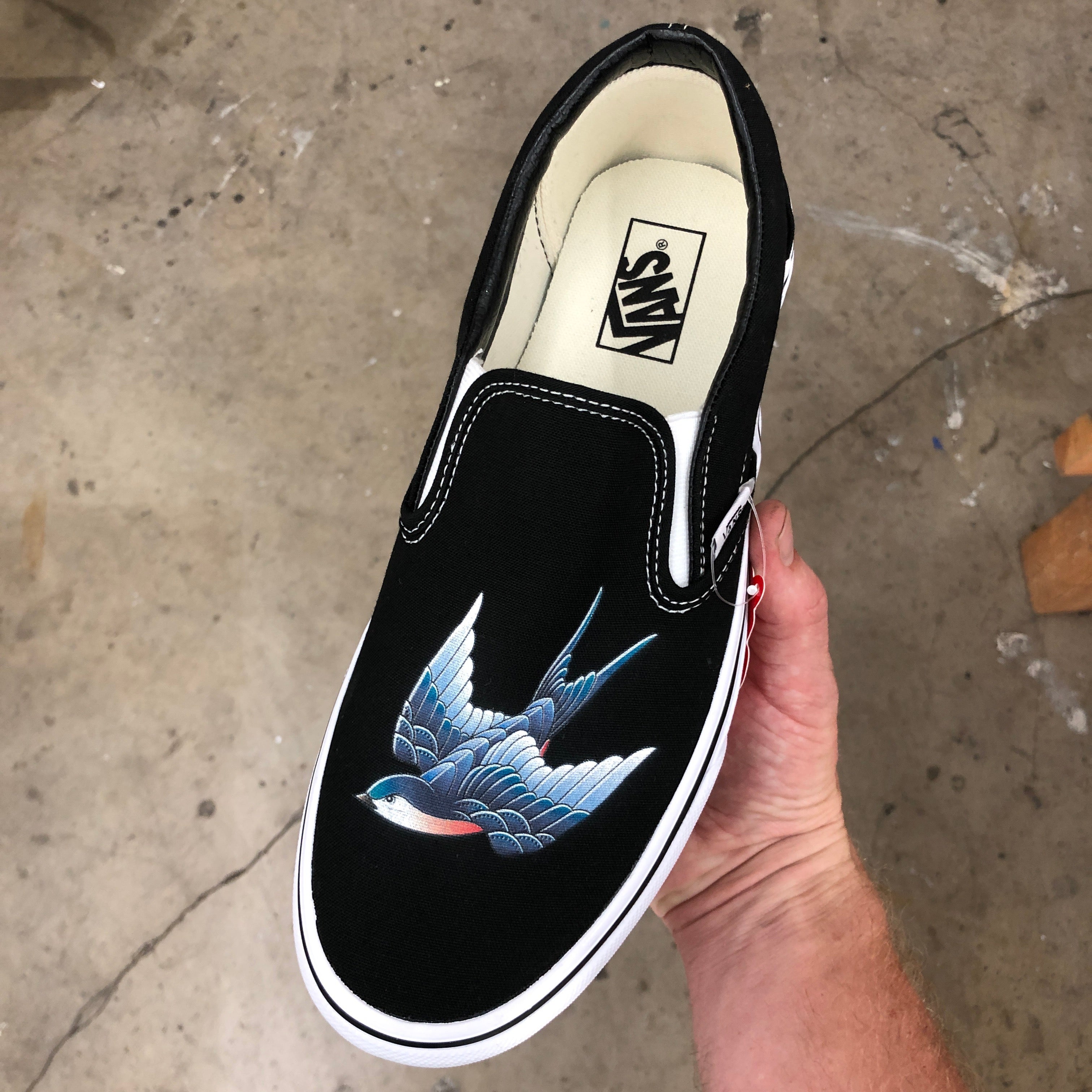 Custom on sale slip ons