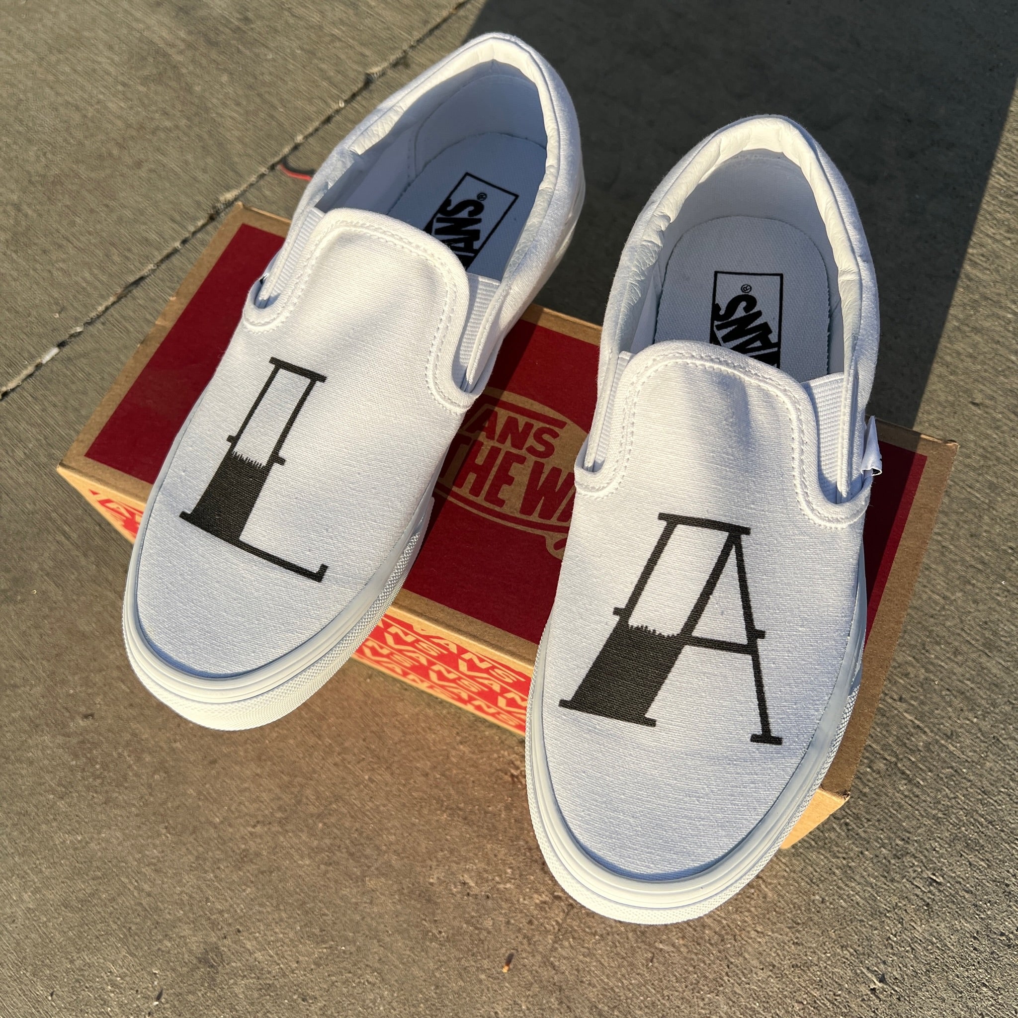 Custom vans clearance shoes los angeles