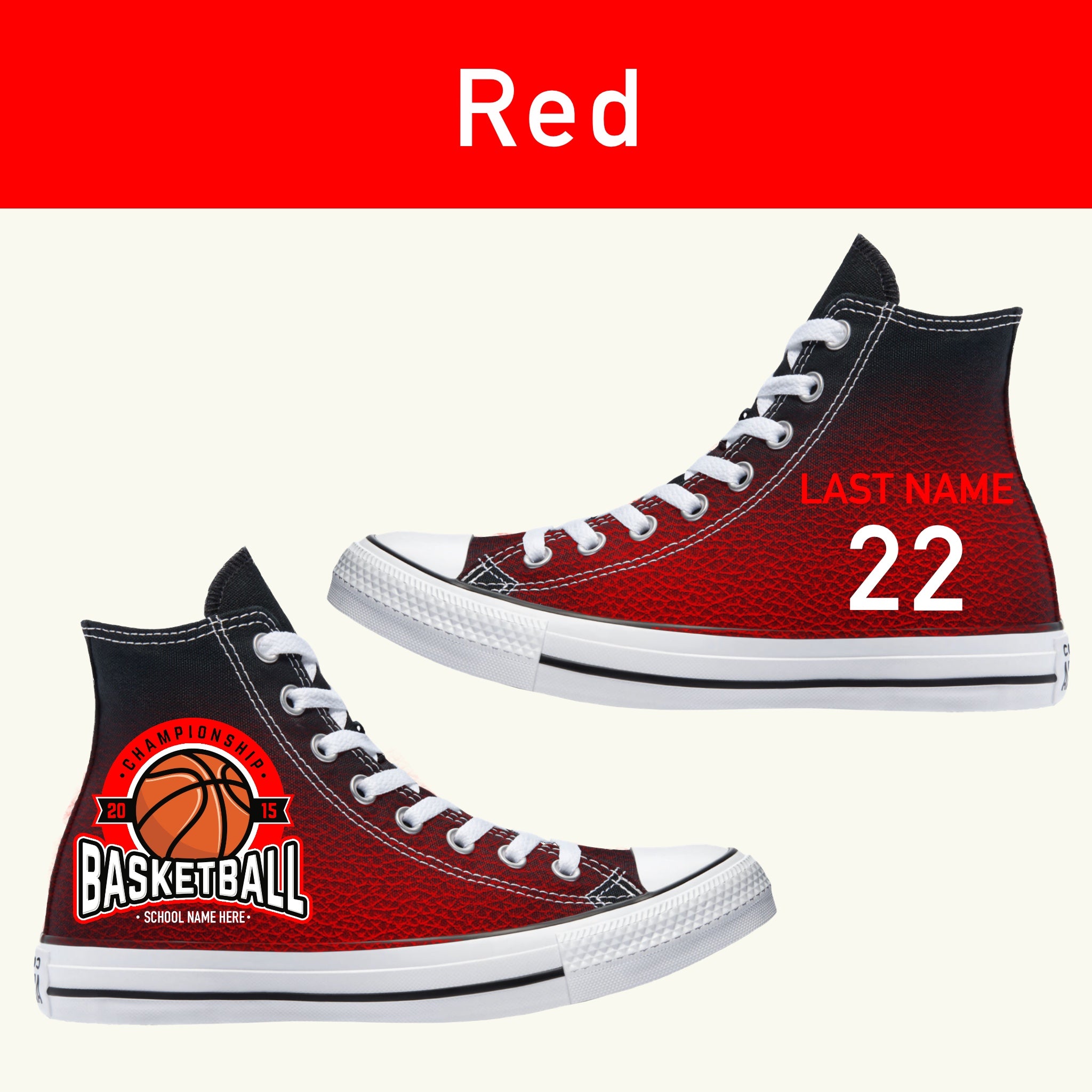 Basketball Sneakers Jersey Fade Custom Converse Shoes BlvdCustom