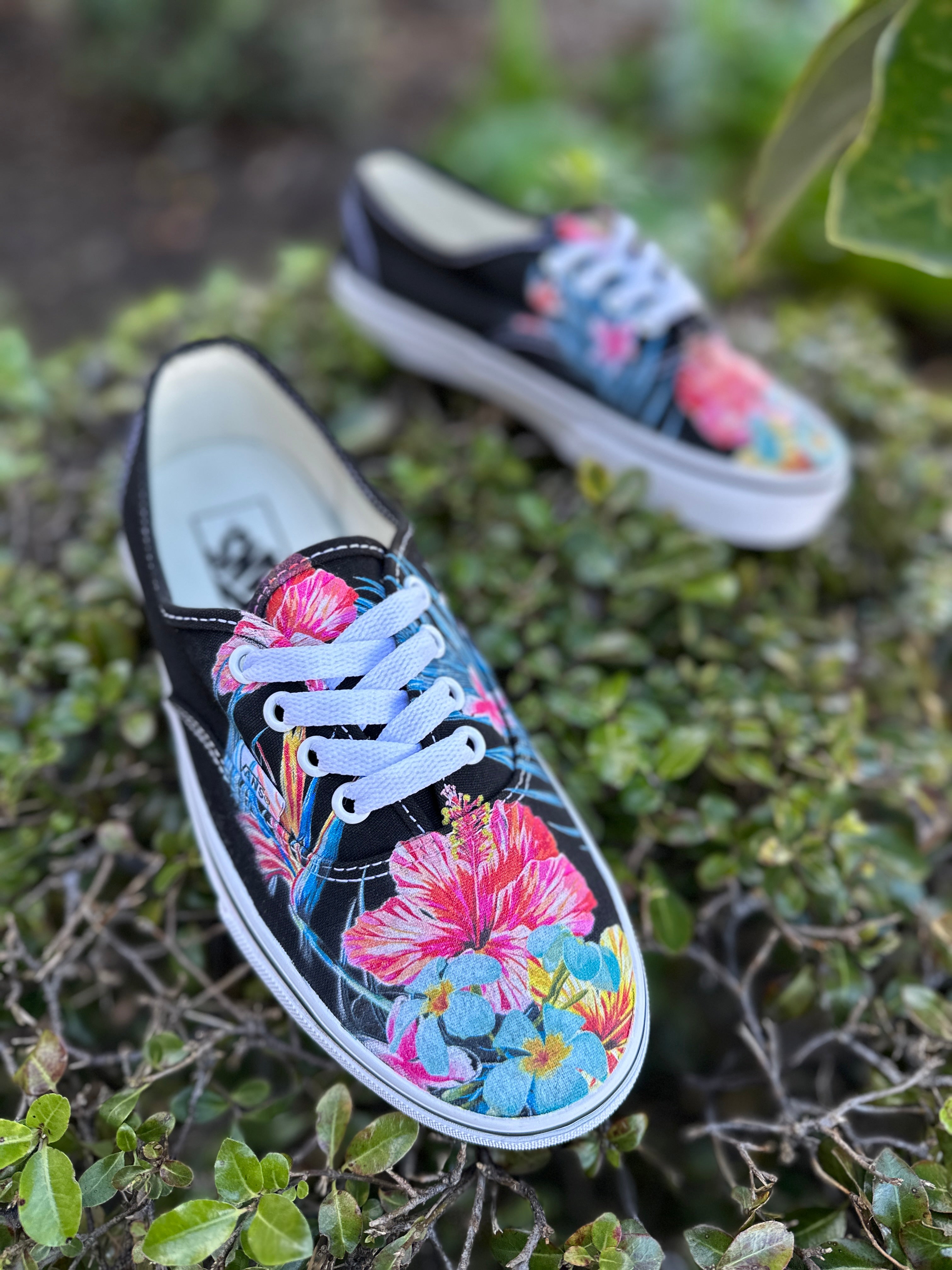 Floral 2025 vans authentic