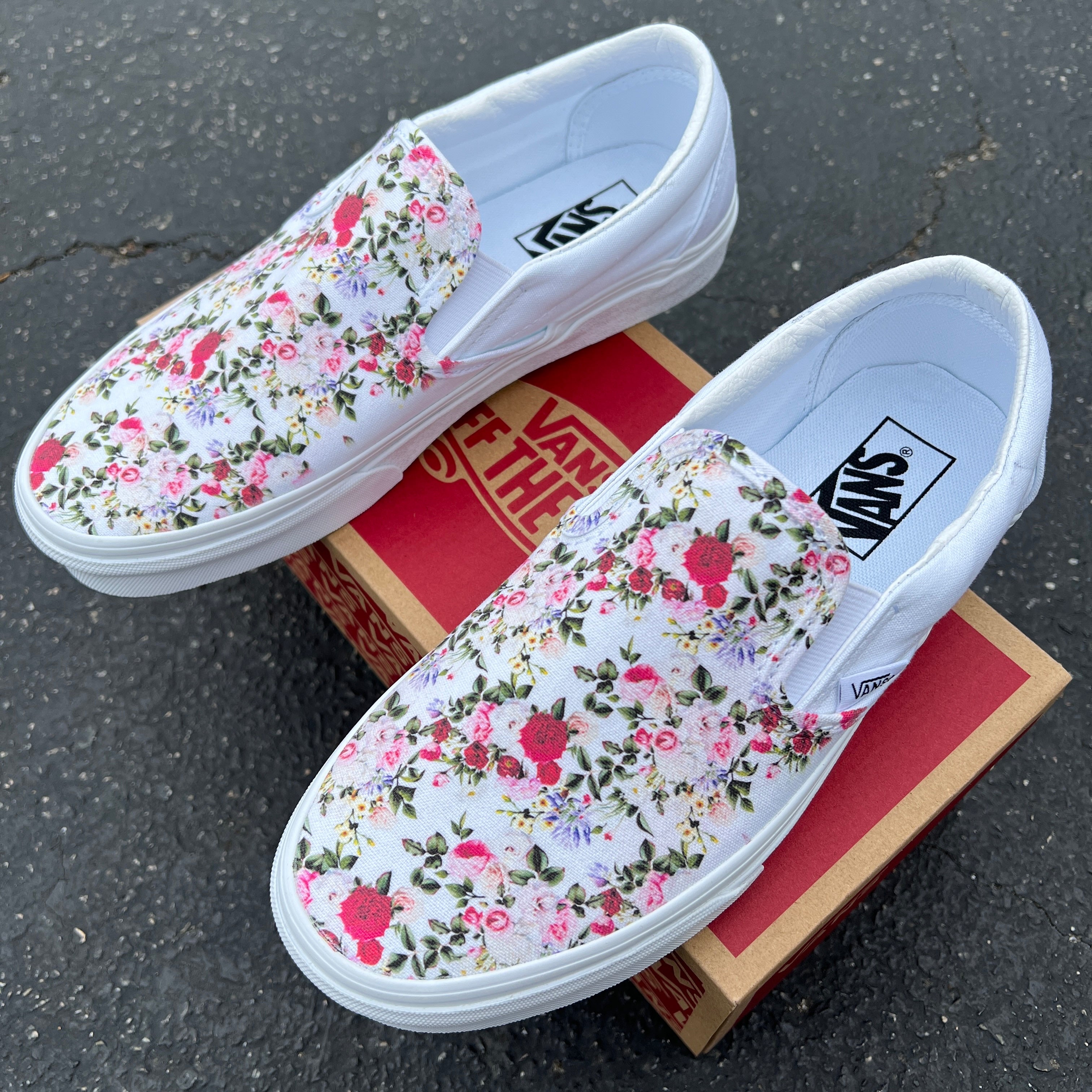 Vans shoes shop flower print