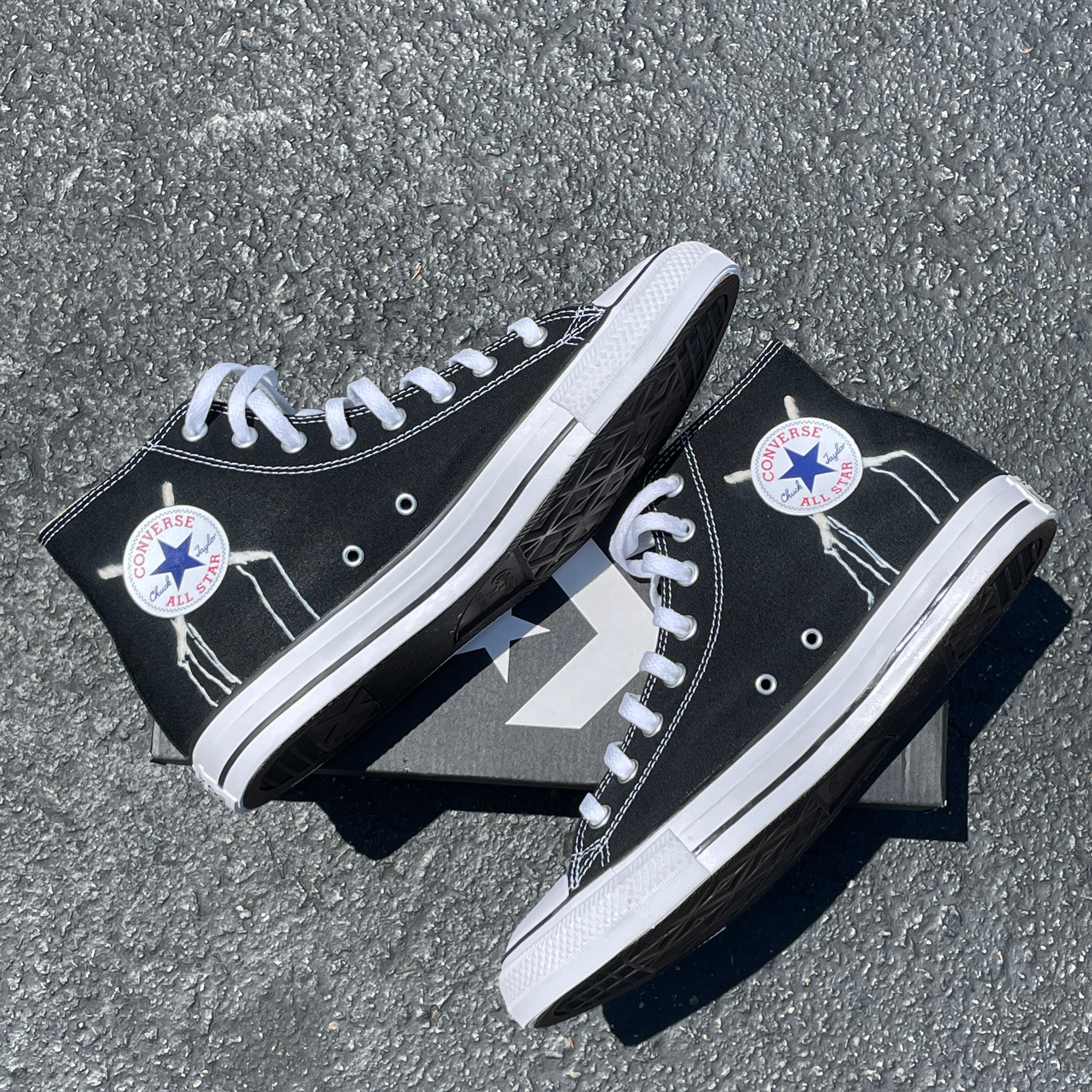 Consequential Clothing x Butterfly Effect Skull Custom Converse