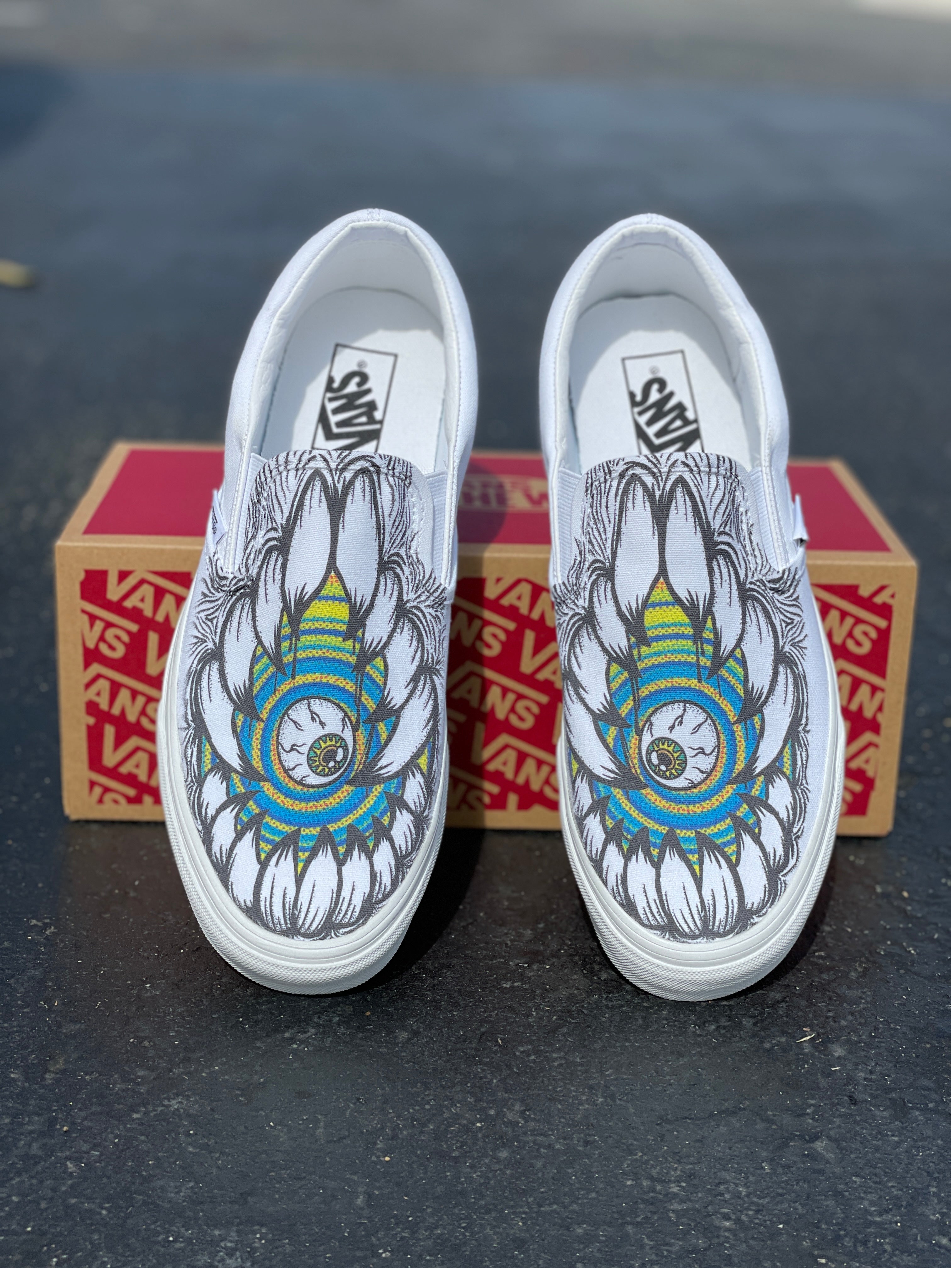 Custom on sale slip ons