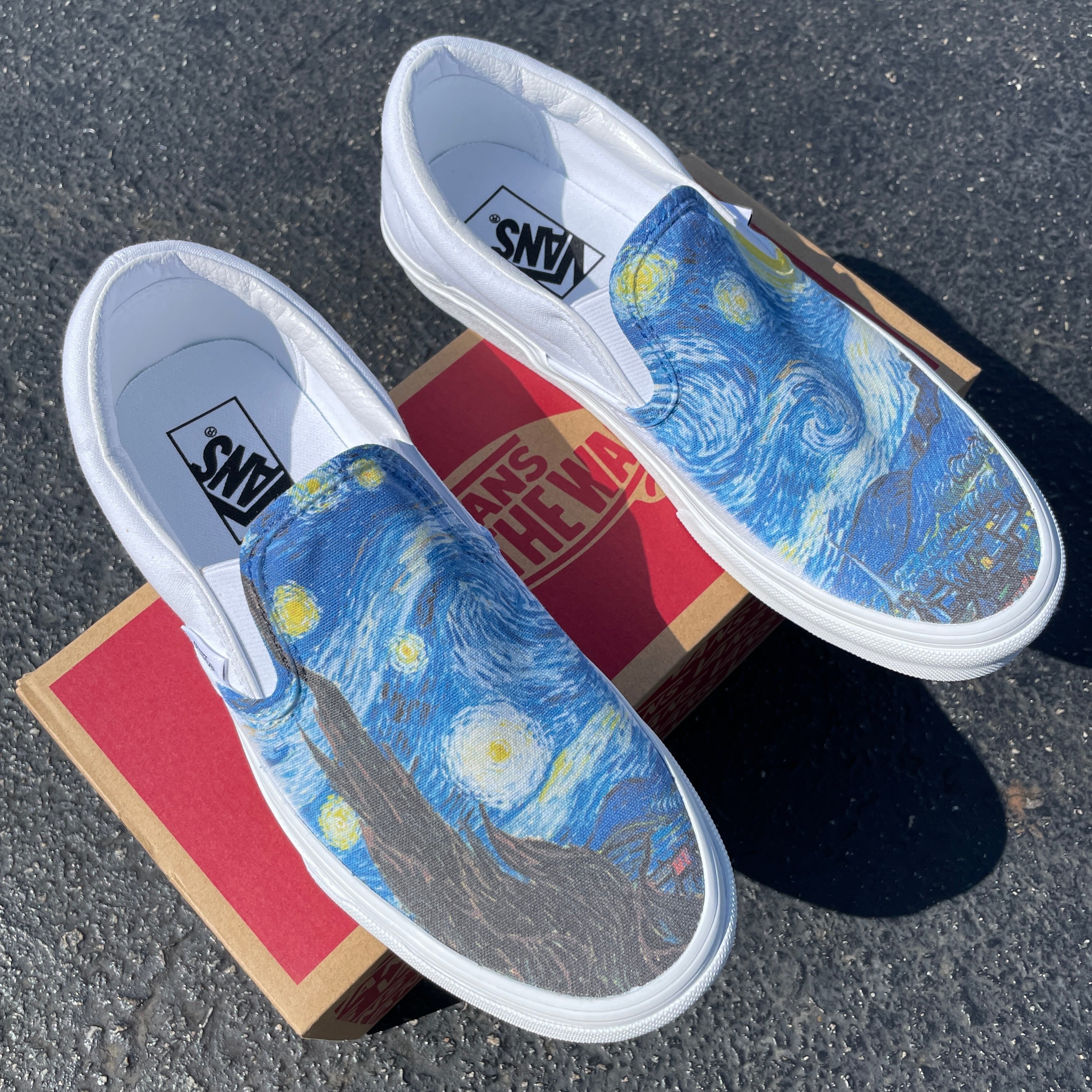 Starry night shop custom vans