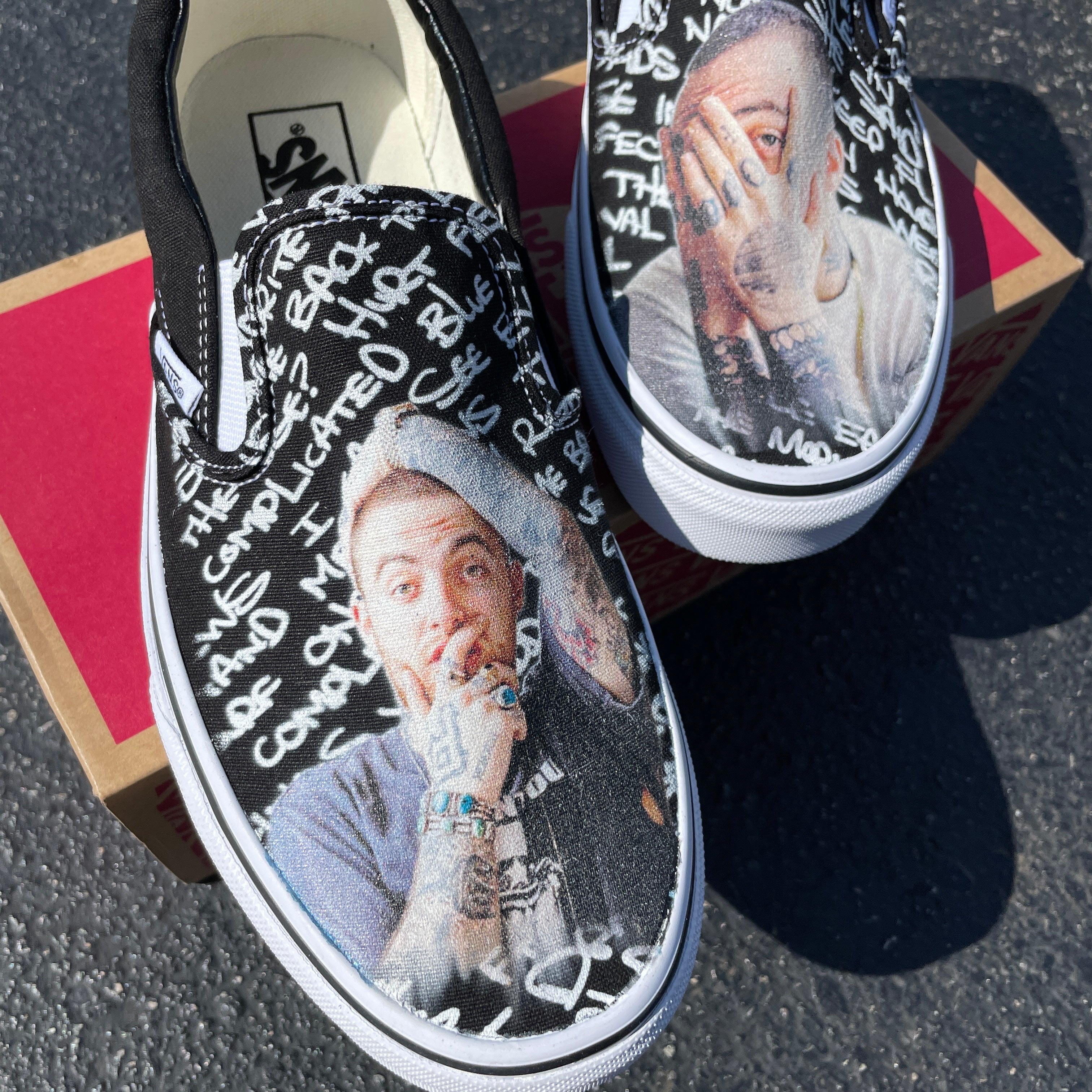 Mac Miller Custom Sneakers - Slip Ons – BlvdCustom