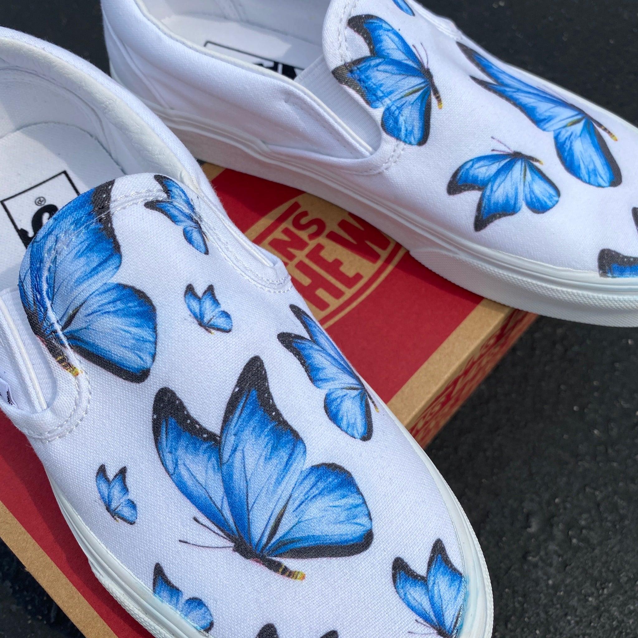 Vans hotsell shoes butterflies