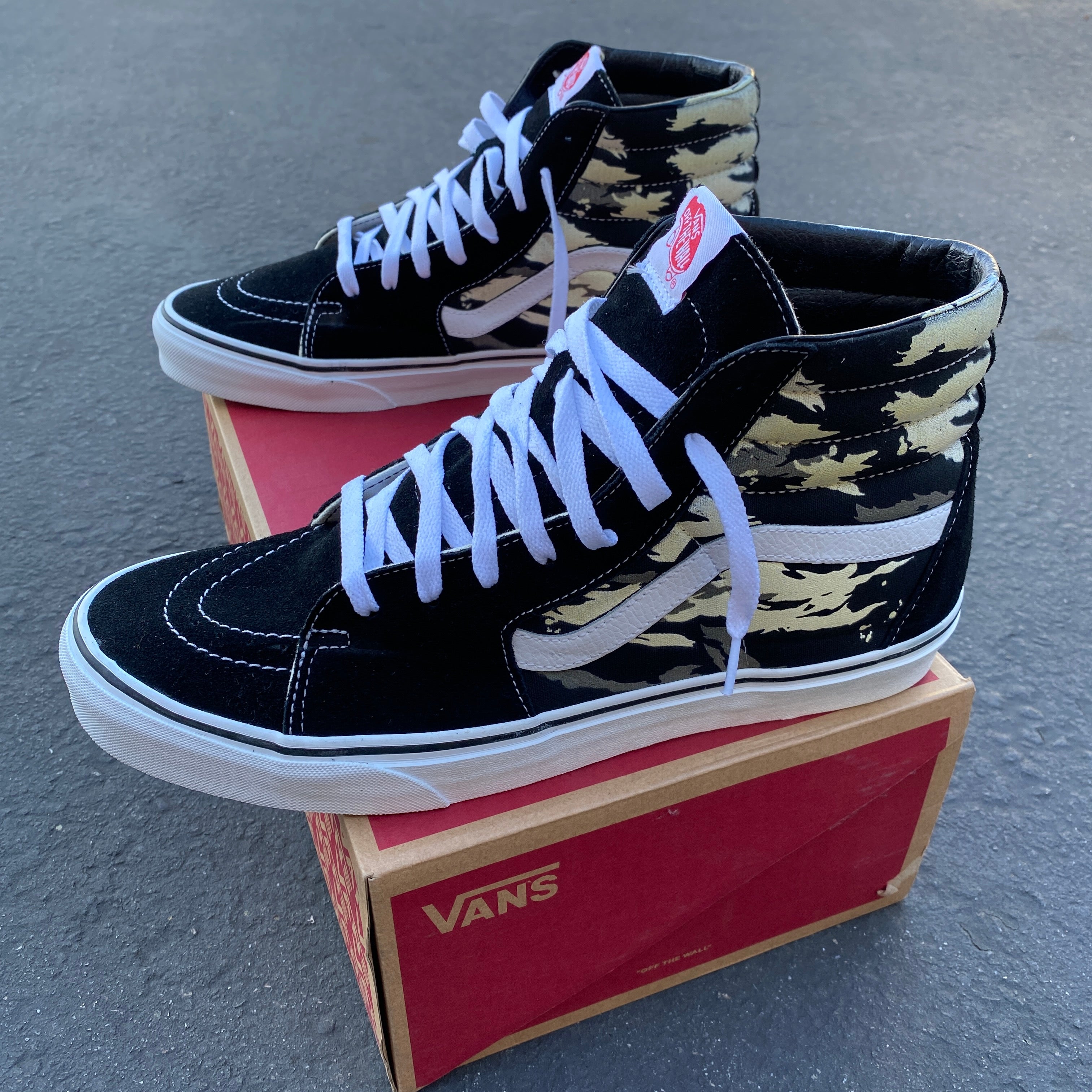 Vans high 2025 tops camo