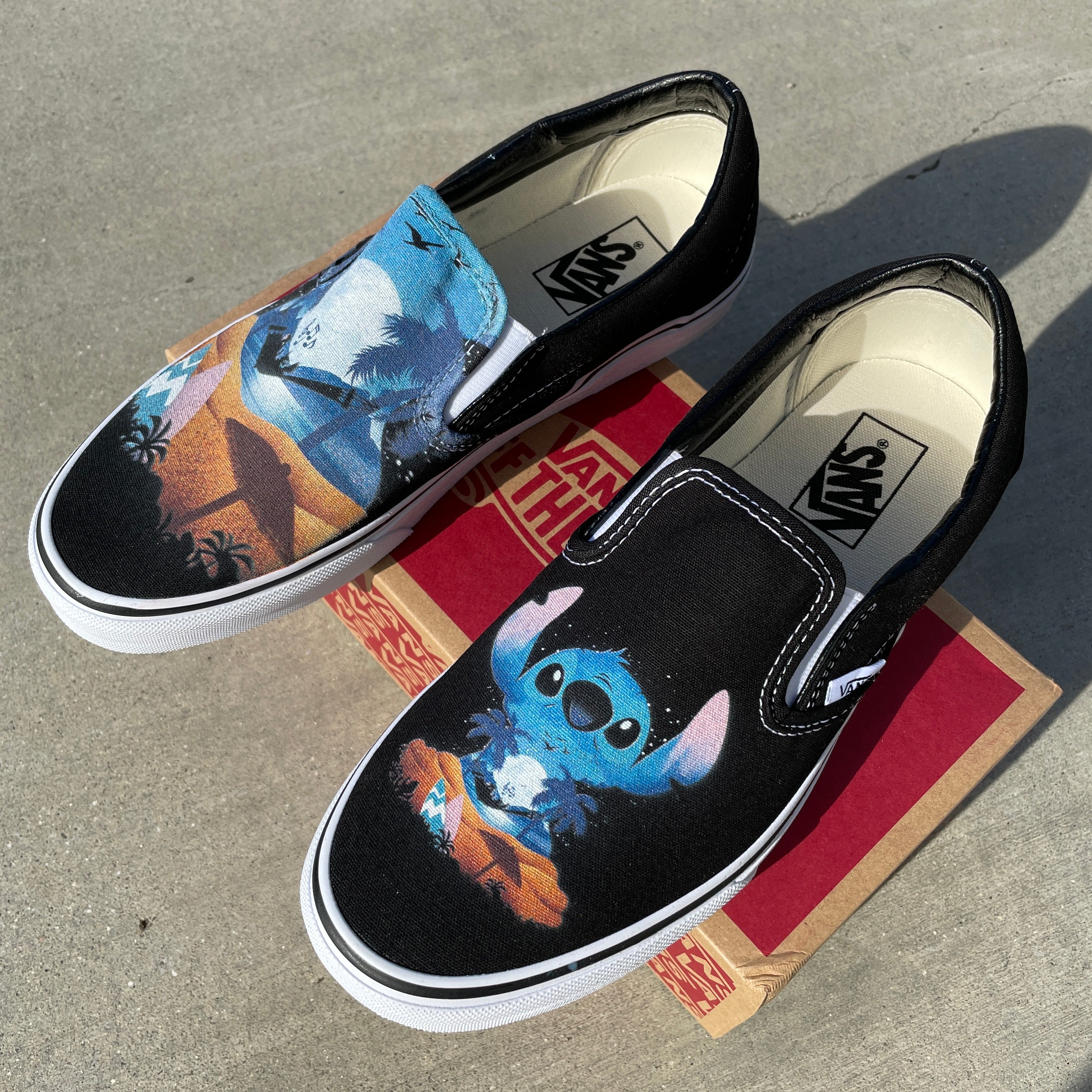 Lilo and on sale stitch custom vans